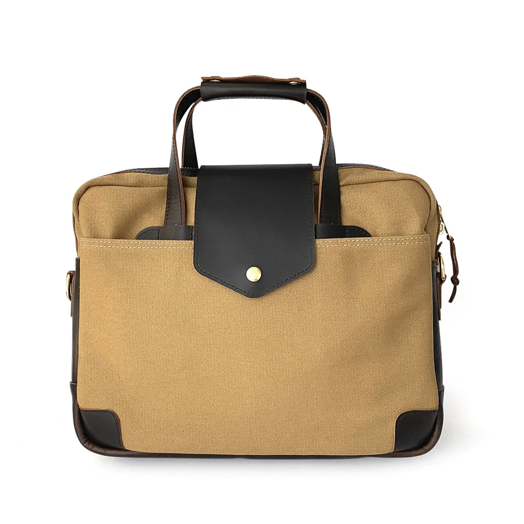 Adventure Series Explorer Canvas & Leather Briefcase