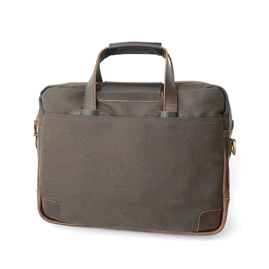 Adventure Series Explorer Canvas & Leather Briefcase