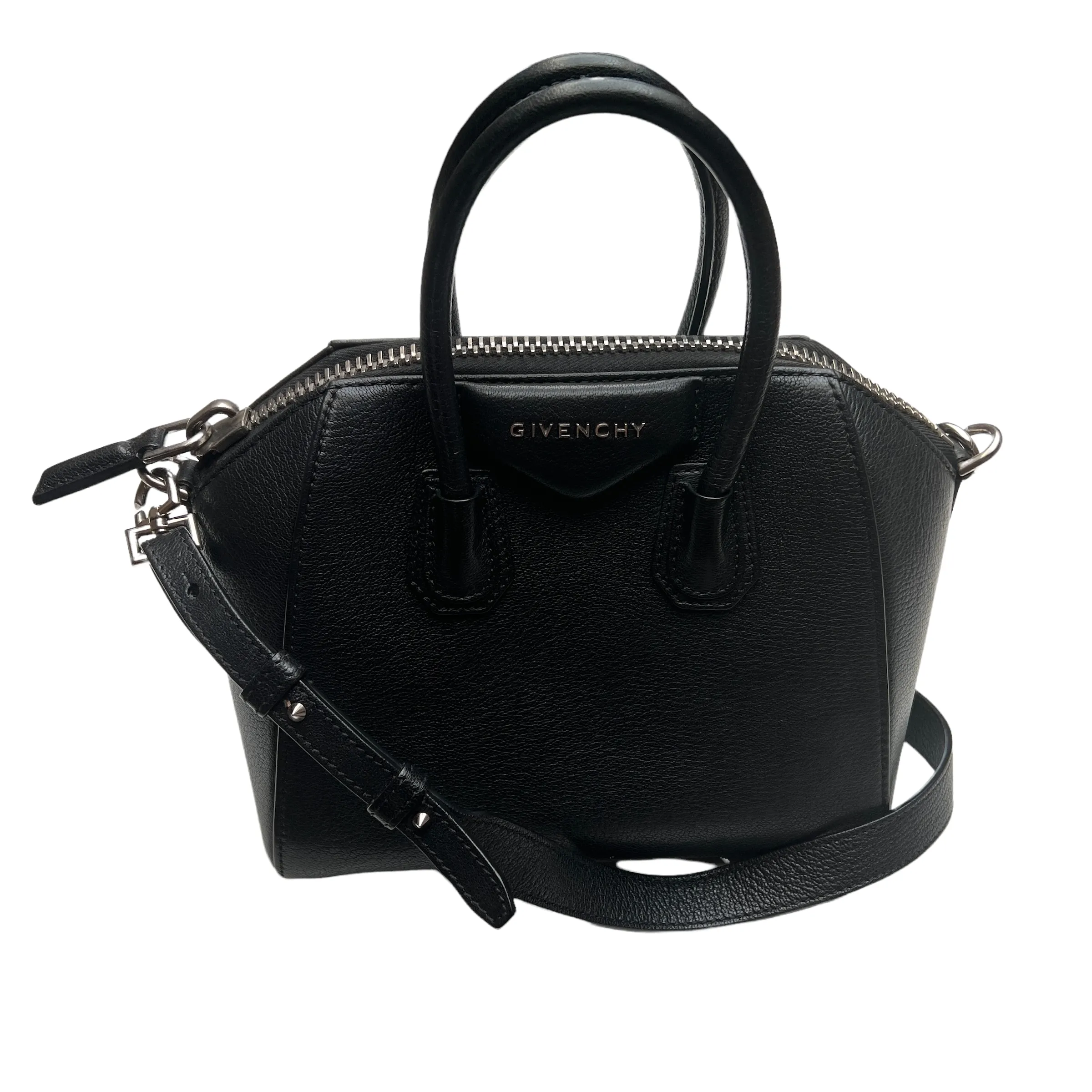 Black Antigona Leather Bag