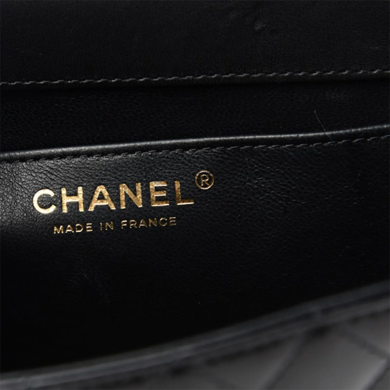Chanel Black Quilted Rare Mini Classic Patent Flap Bag Silver Hardware Vintage