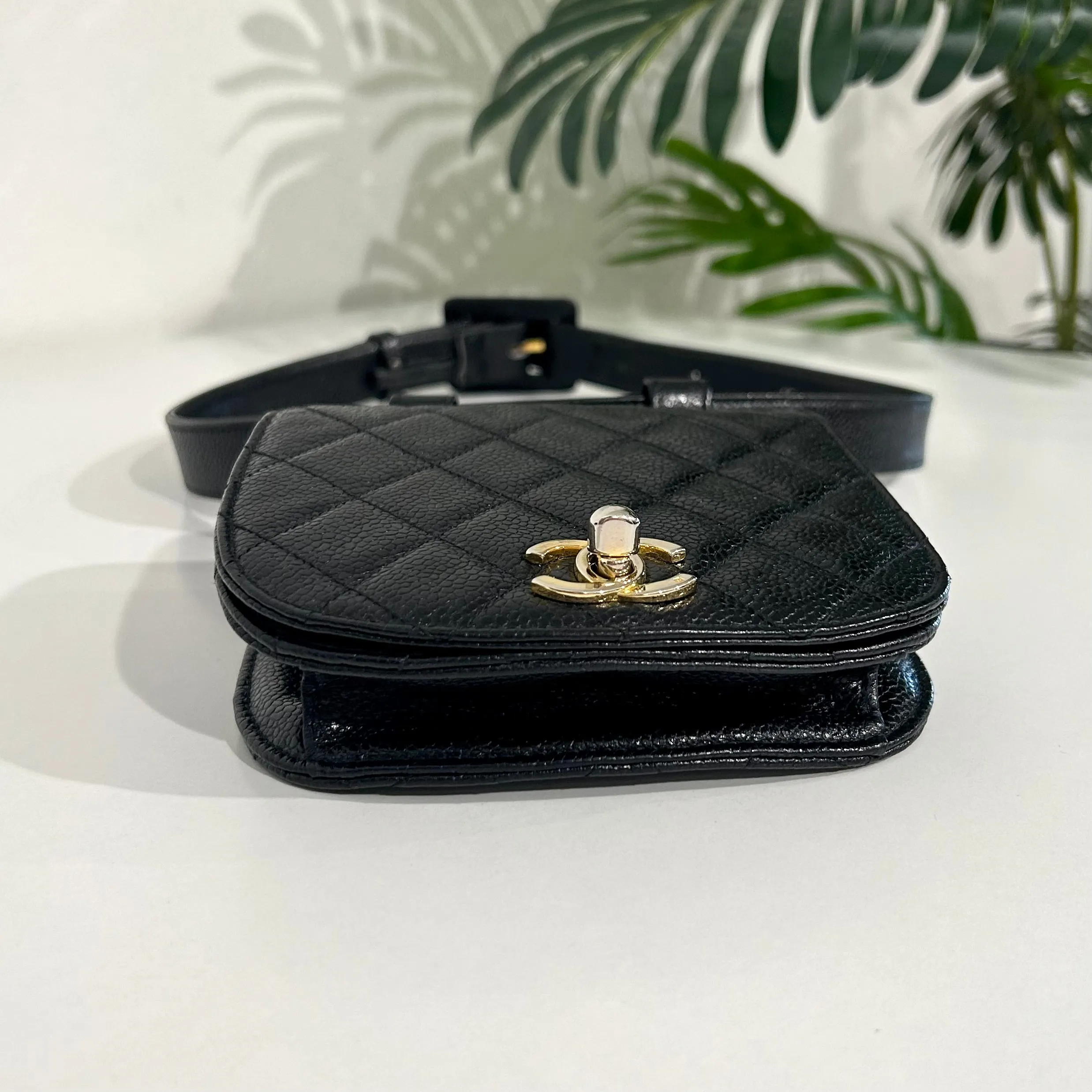 Chanel Vintage Black Belt Bag