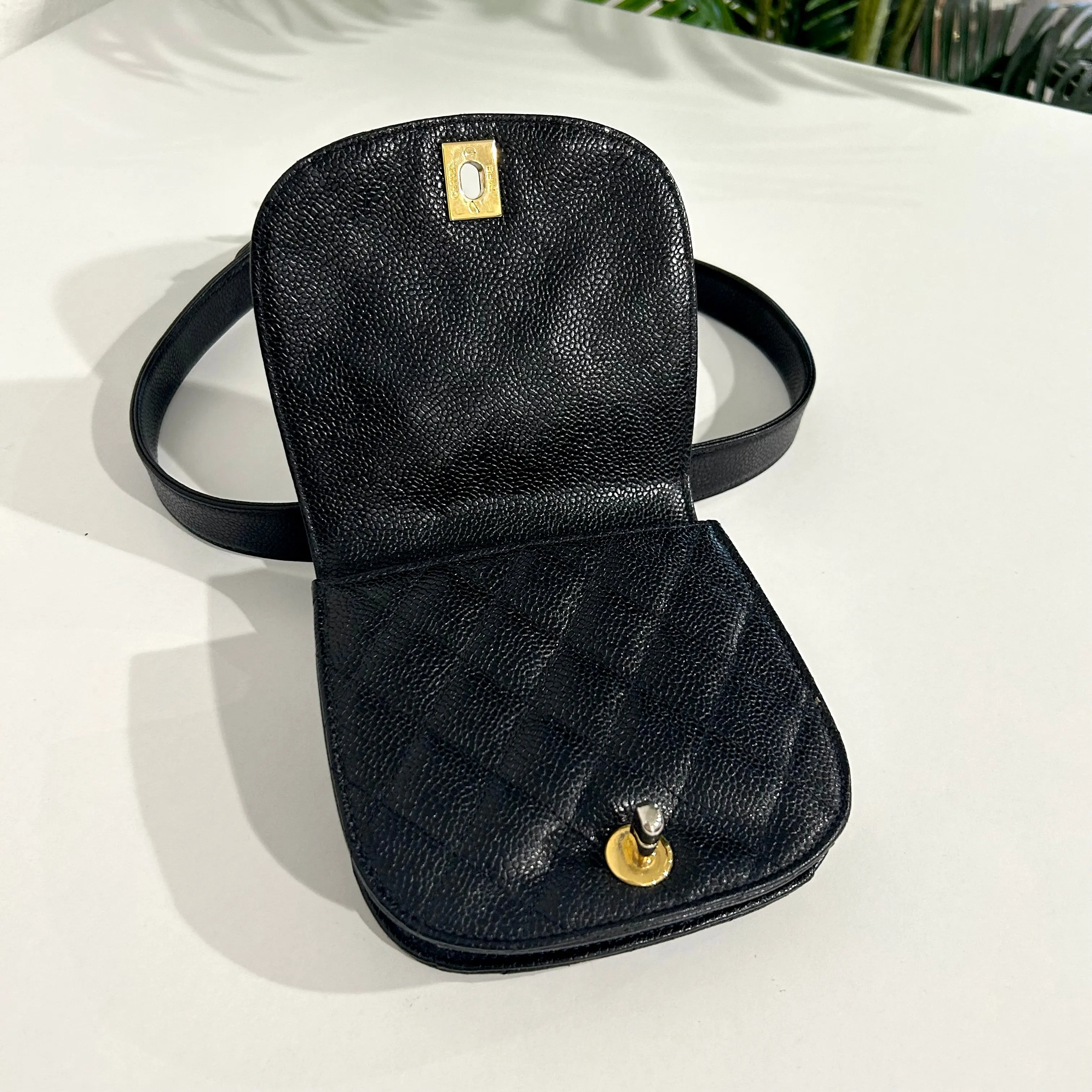 Chanel Vintage Black Belt Bag