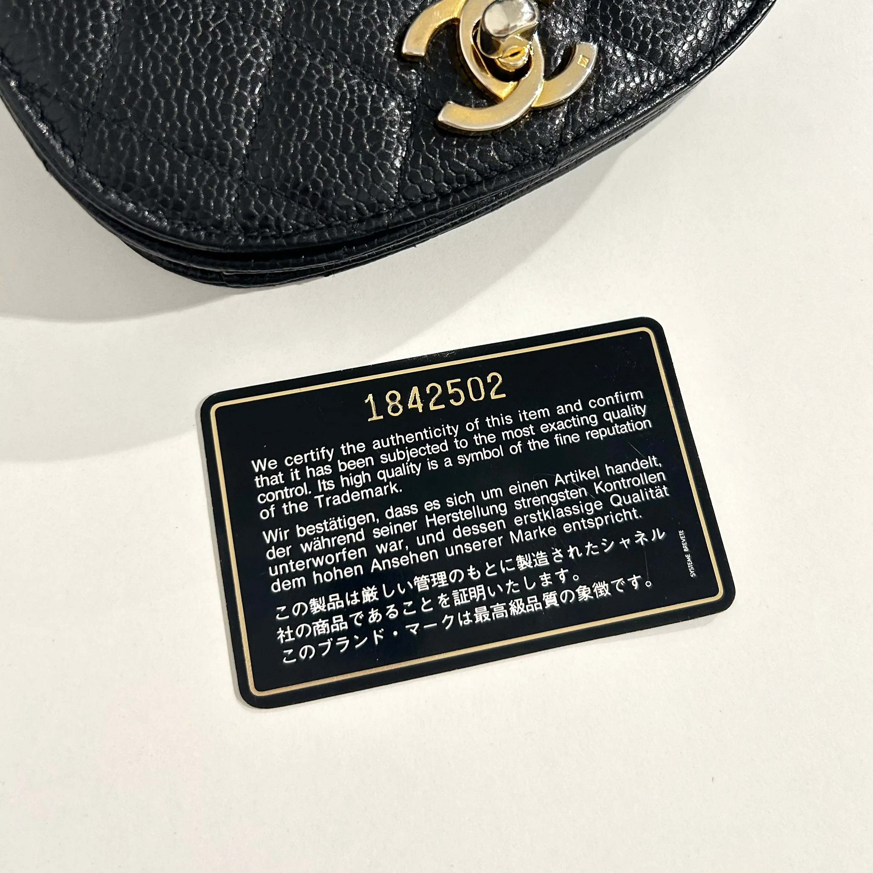 Chanel Vintage Black Belt Bag