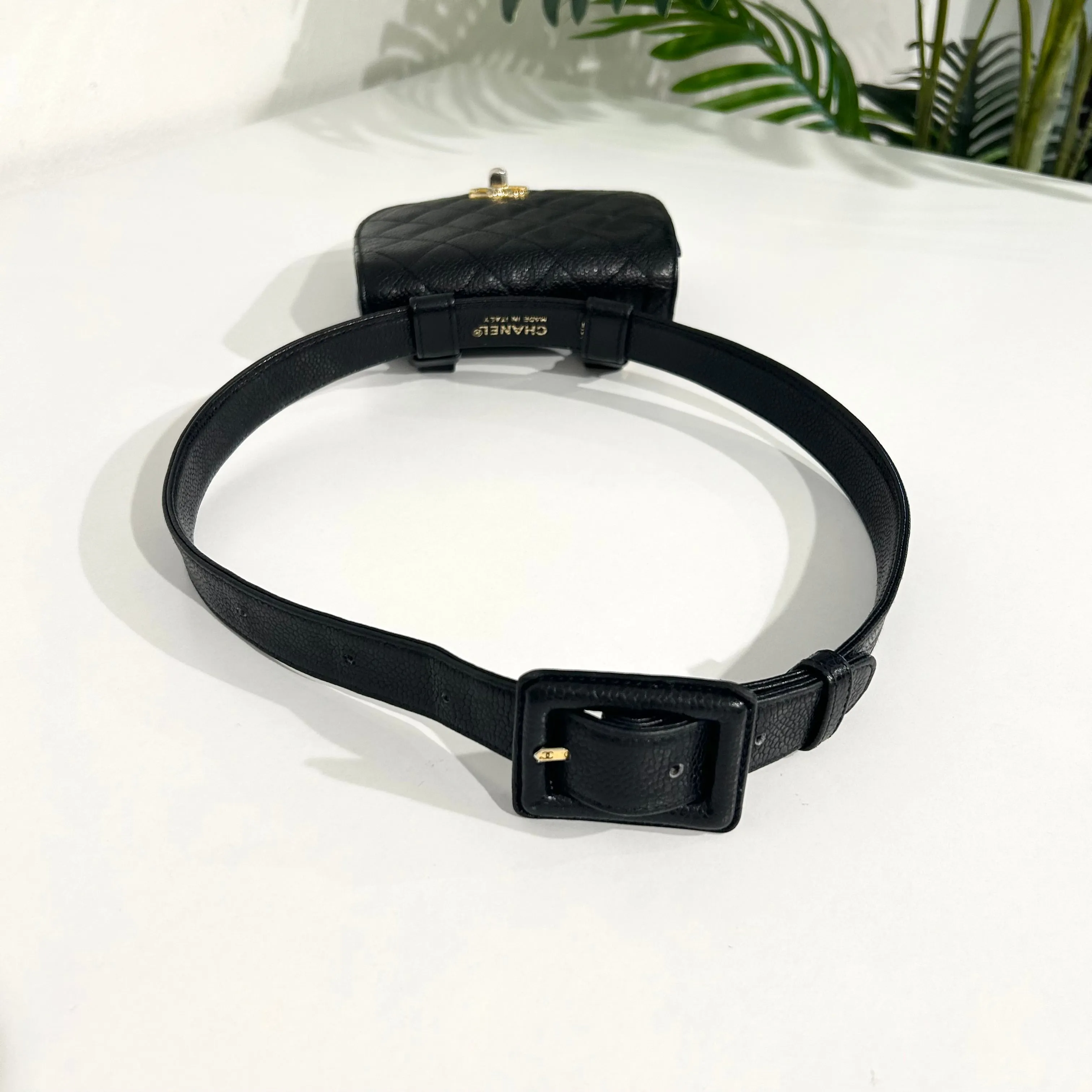 Chanel Vintage Black Belt Bag