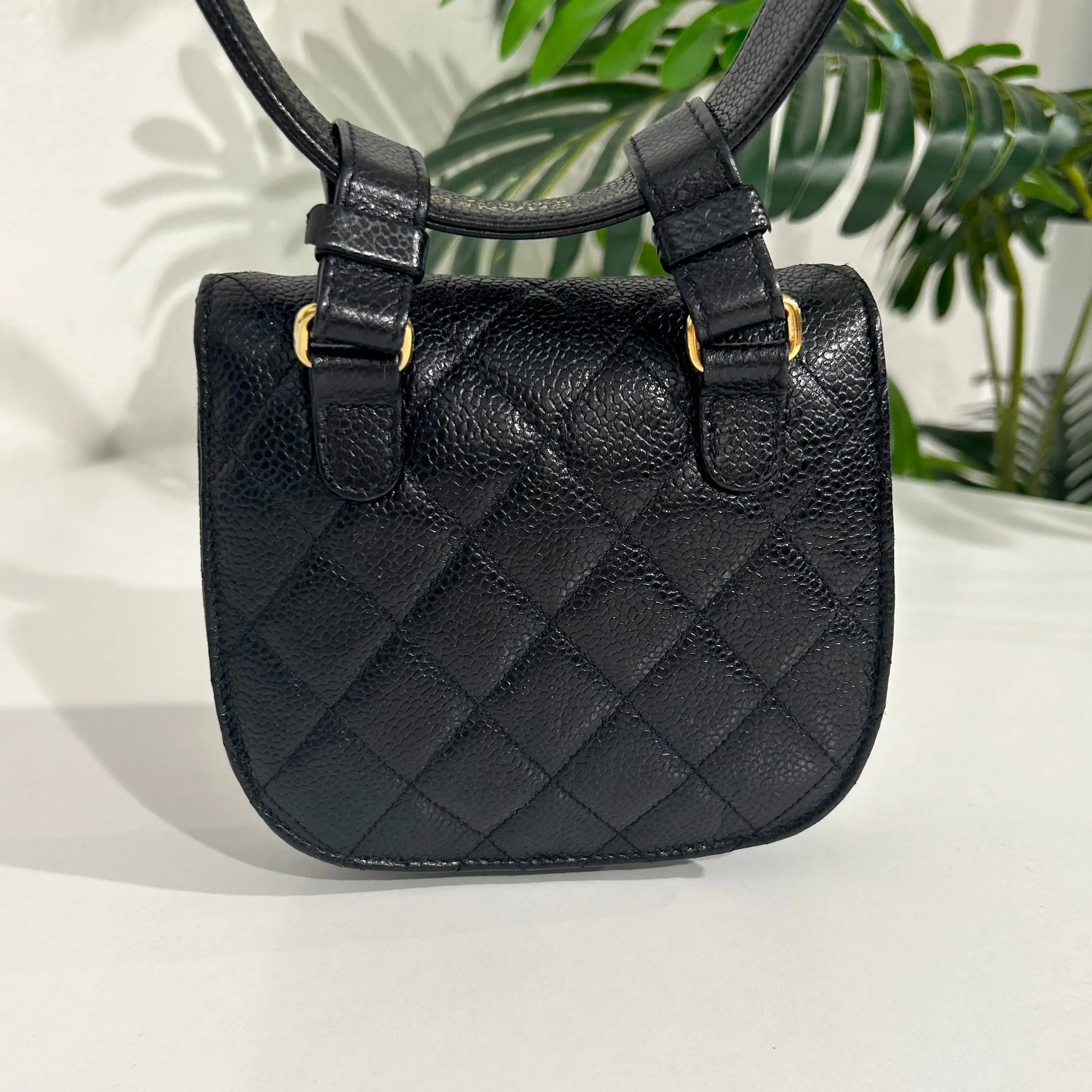 Chanel Vintage Black Belt Bag