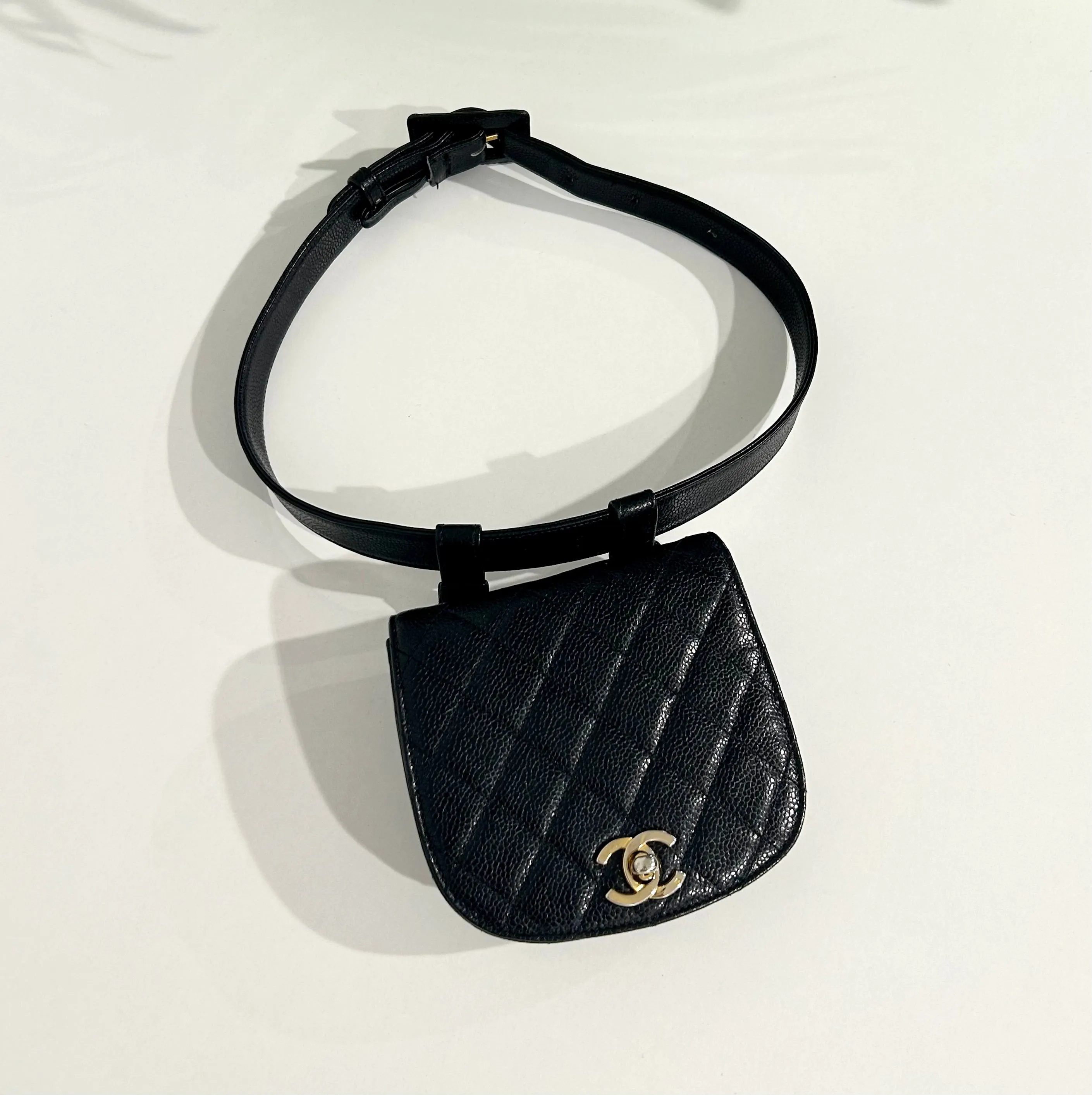 Chanel Vintage Black Belt Bag