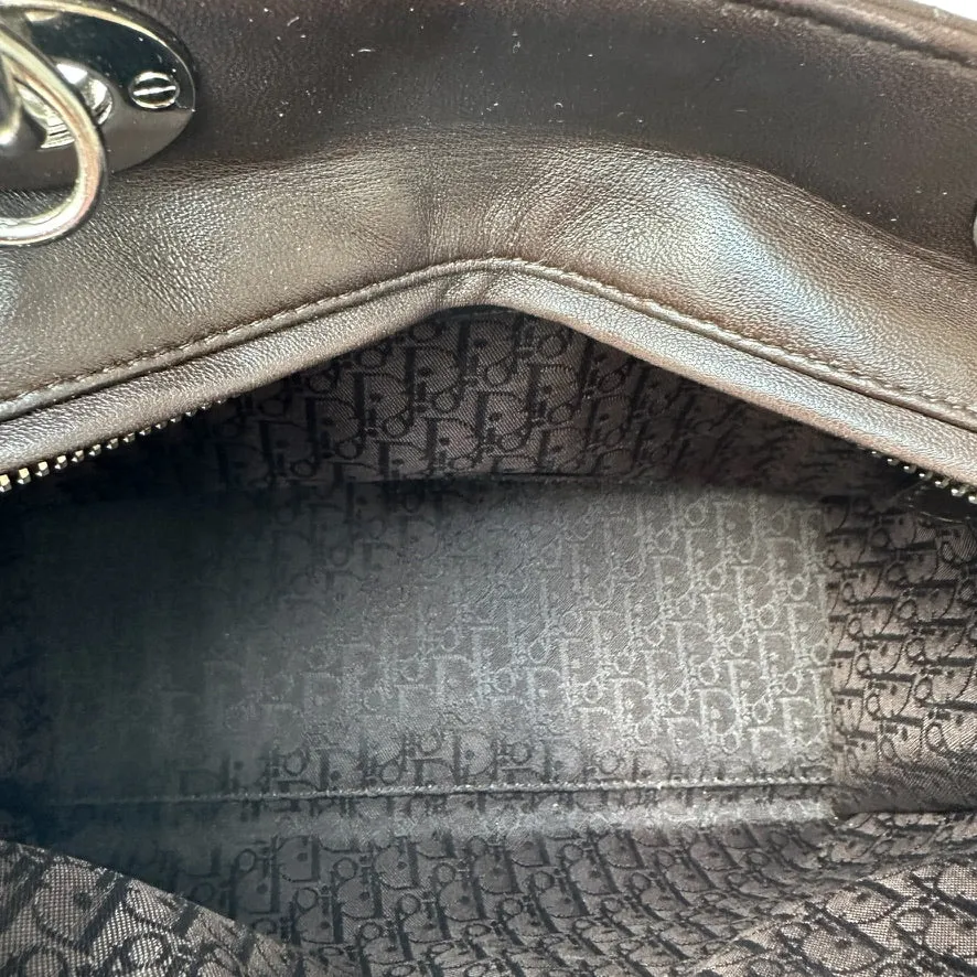 Chocolate Brown Lady Dior Tote