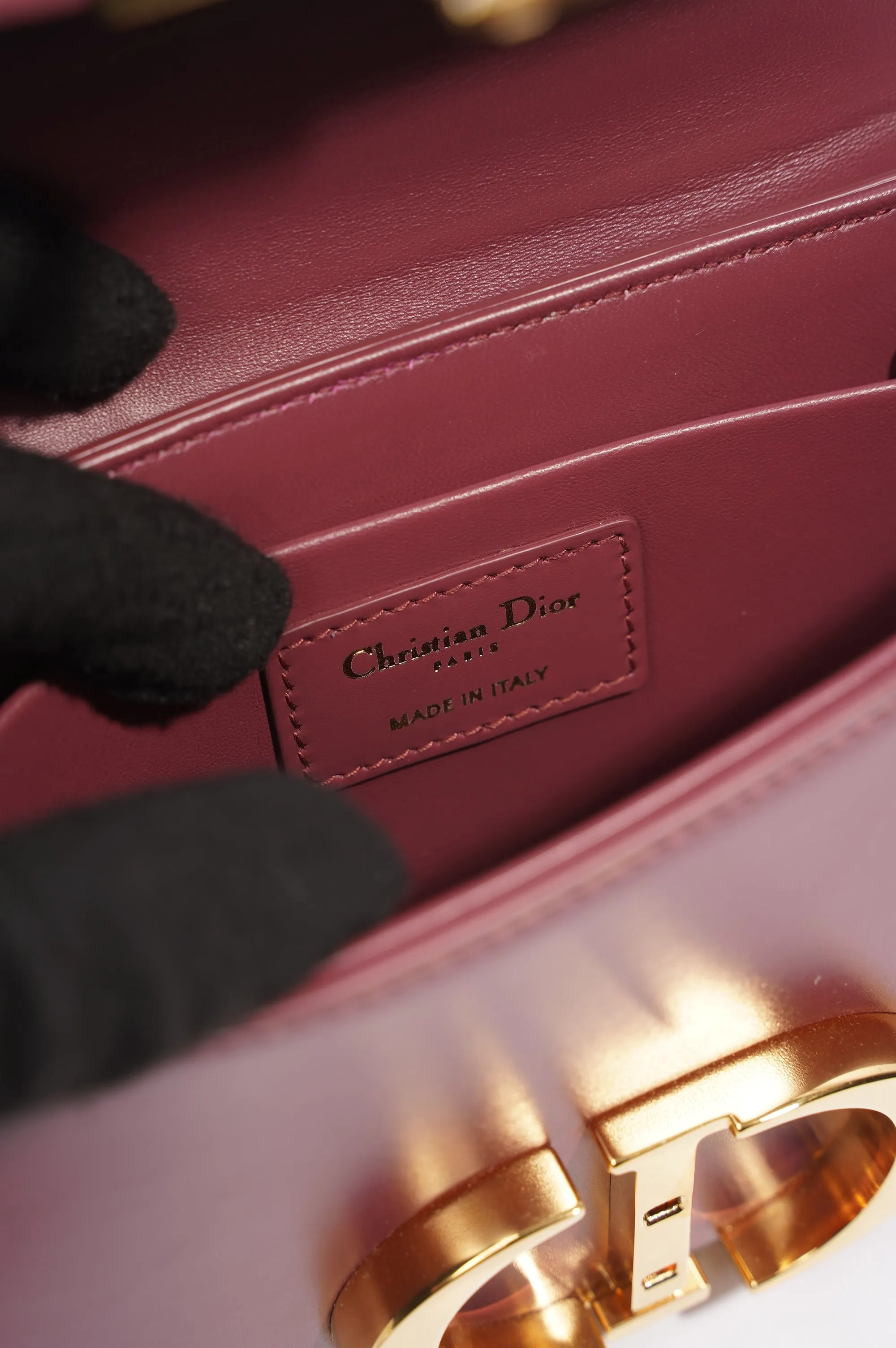 Christian Dior 30 Motaigne Box Bag Grape Leather