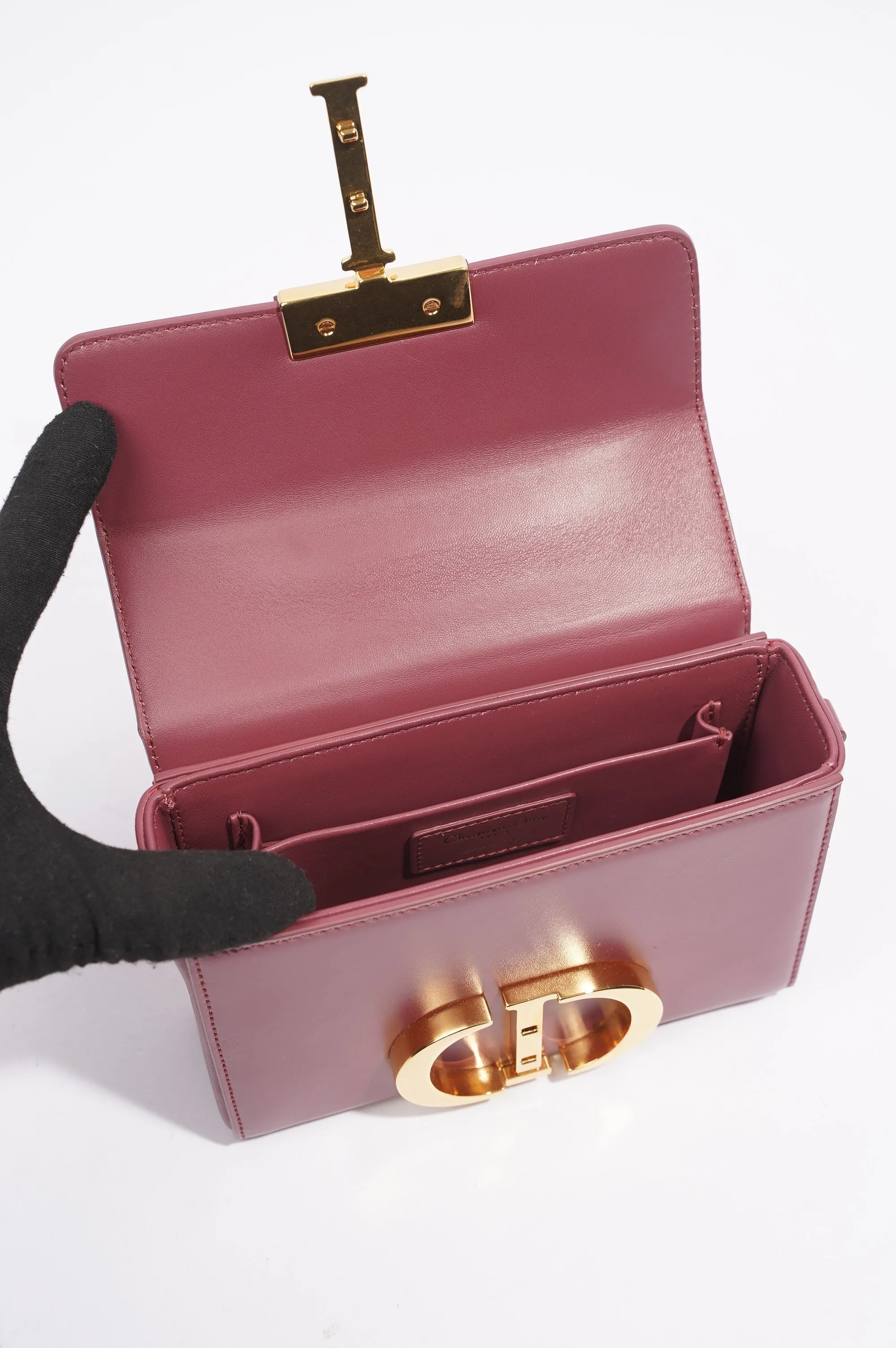 Christian Dior 30 Motaigne Box Bag Grape Leather