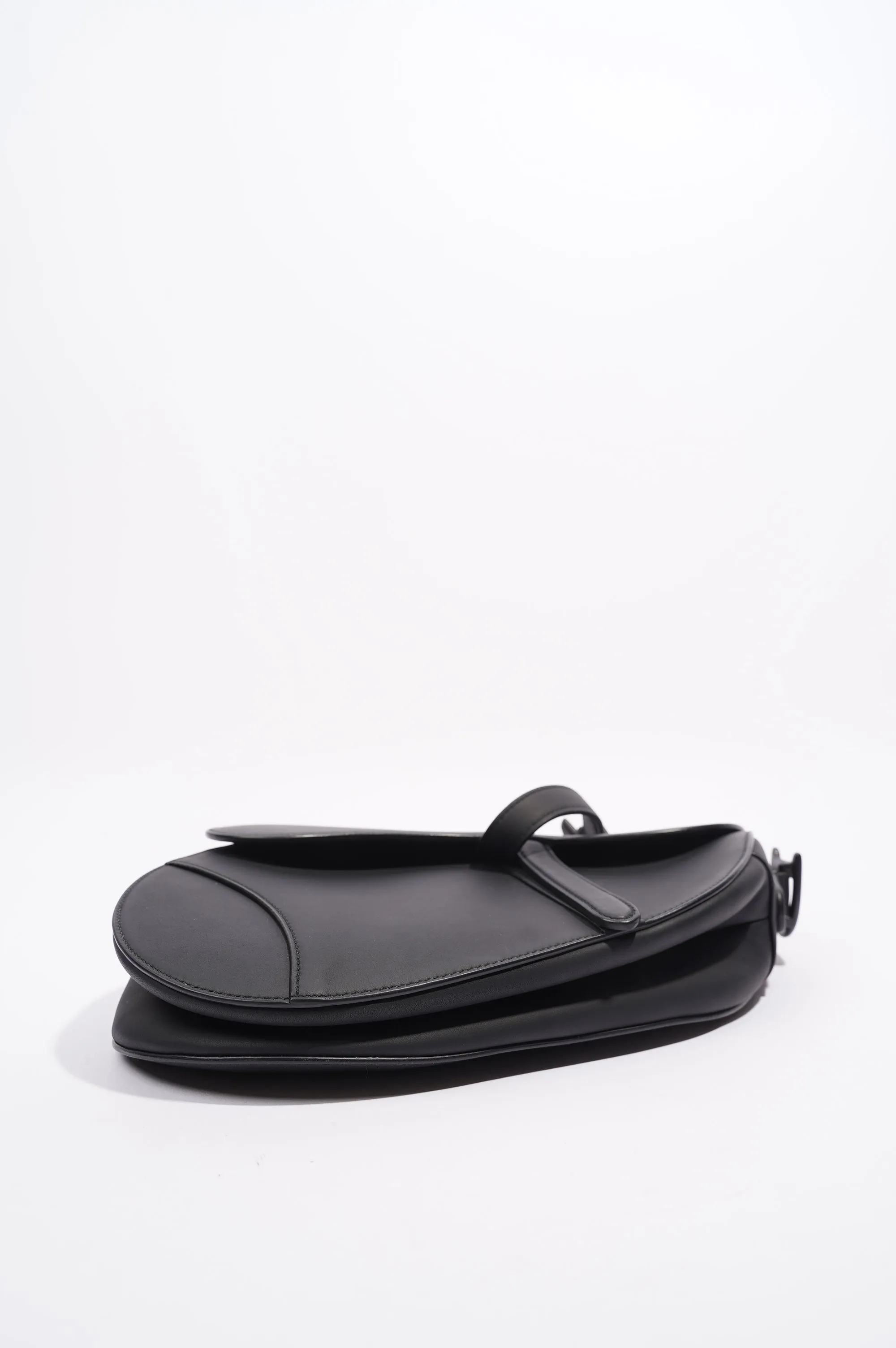 Christian Dior Ultra Matte Saddle Black Leather