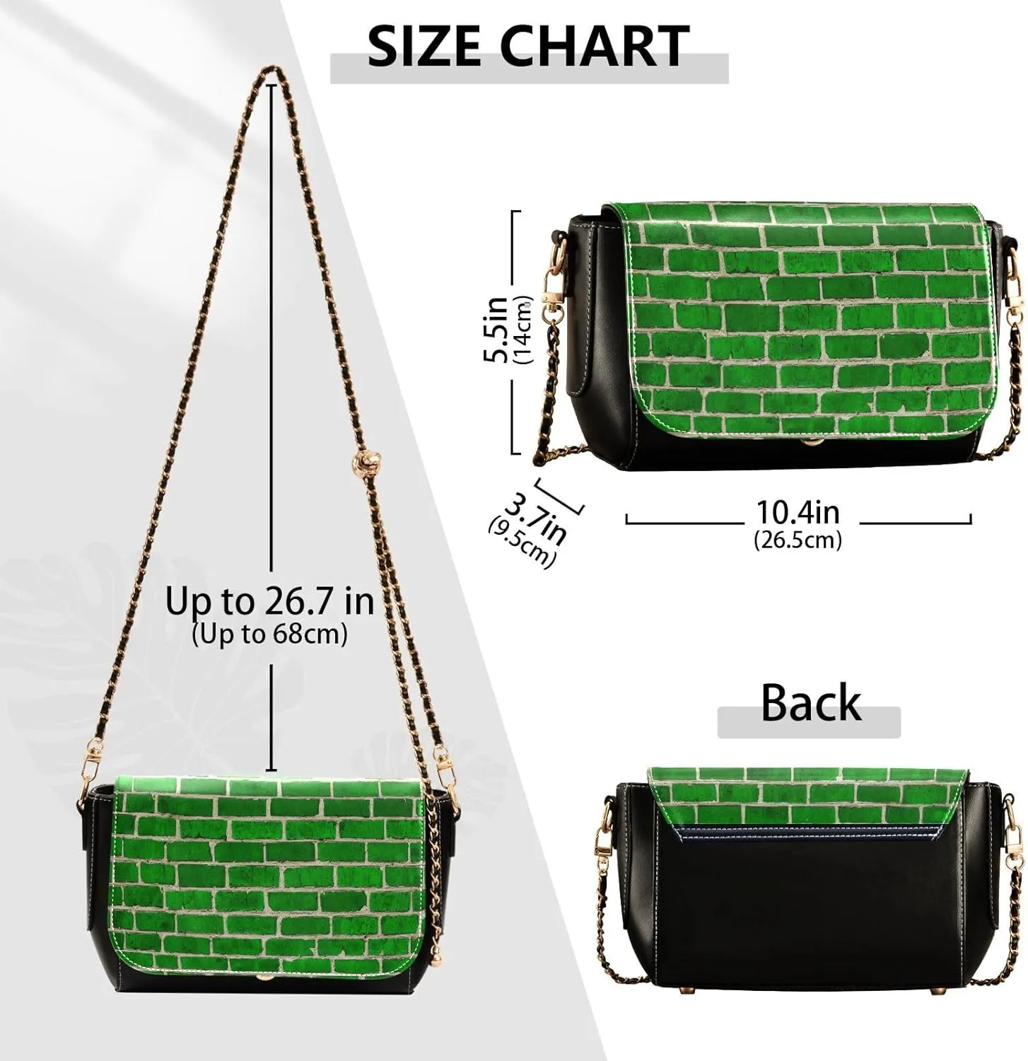 Crossbody Bags for Women Trendy Women's Black Shoulder Bag Small PU Leather Flap Cross Body Bag Handbags