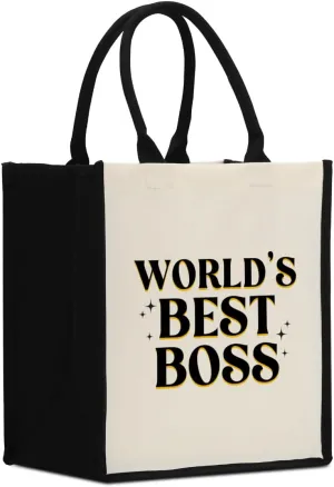 Decohim Boss Lady Gifts for Women, Supervisor & Leadership Gifts, Waterproof Canvas Tote Bag for Boss Day & Christmas