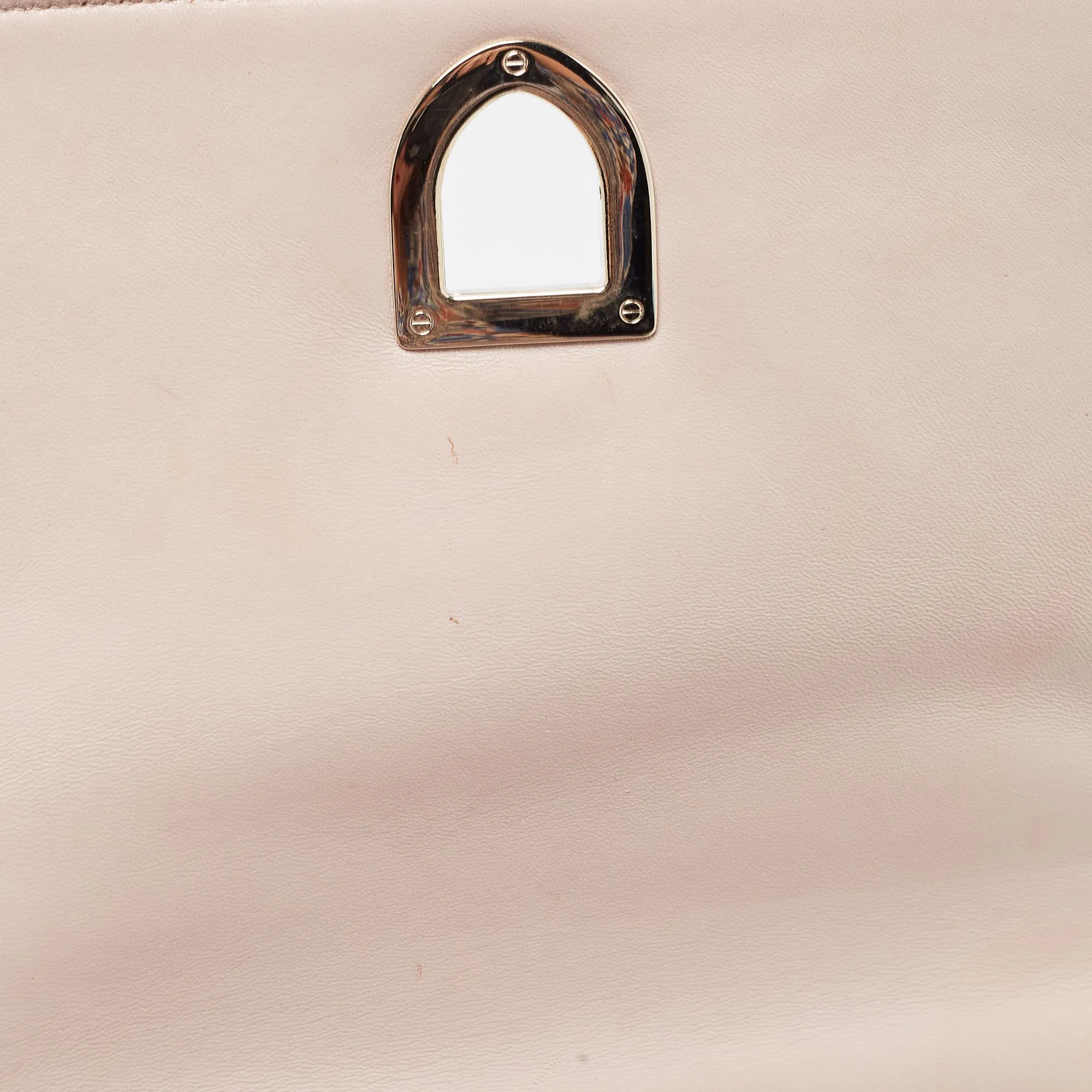 DIOR Beige Patent Leather Medium ama Shoulder Bag