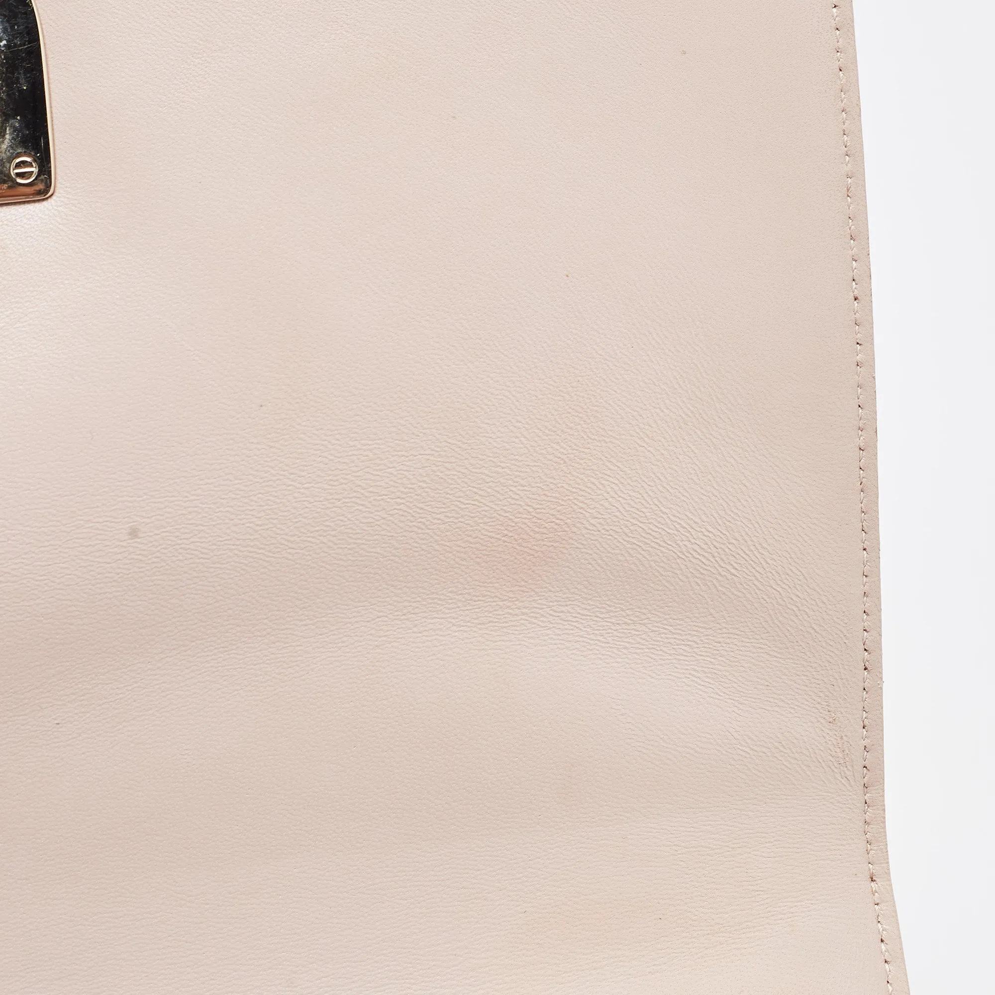 DIOR Beige Patent Leather Medium ama Shoulder Bag