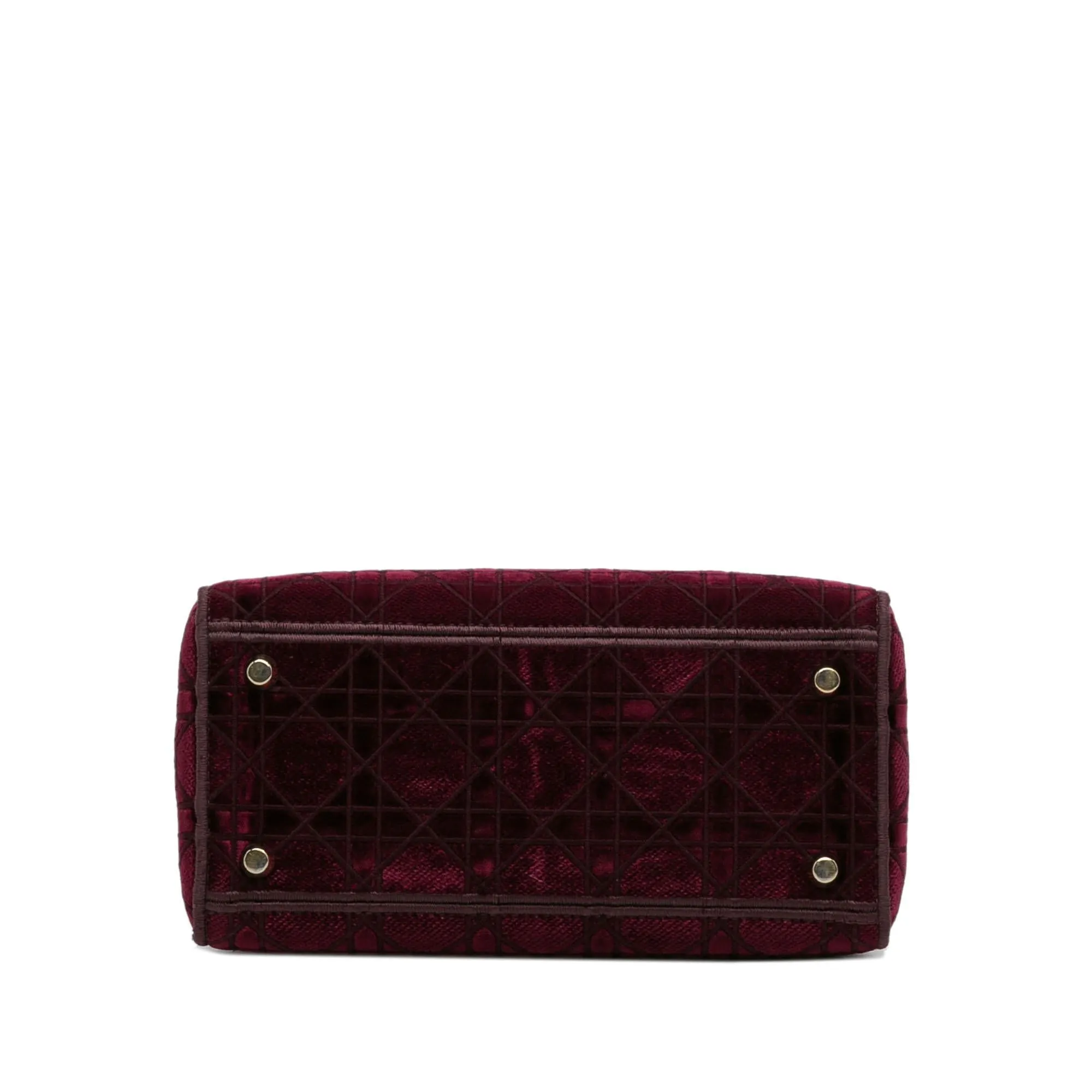 Dior Medium Cannage Velvet Lady D-Lite (SHG-bFIyia)