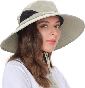 EINSKEY Wide Brim Sun Hat, UPF 50  UV Protection Waterproof Packable Bucket Hat for Men & Women, Fishing Hiking Beach Garden