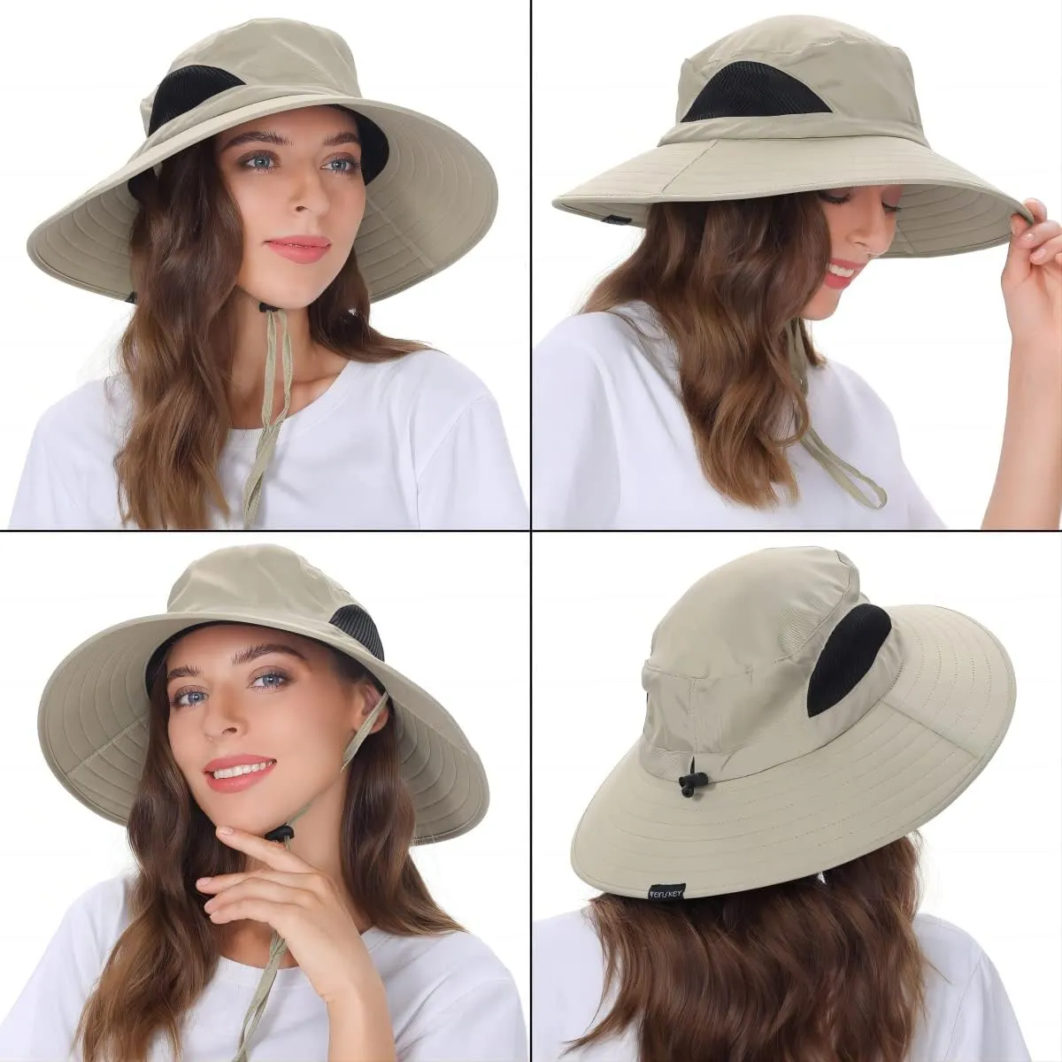 EINSKEY Wide Brim Sun Hat, UPF 50  UV Protection Waterproof Packable Bucket Hat for Men & Women, Fishing Hiking Beach Garden