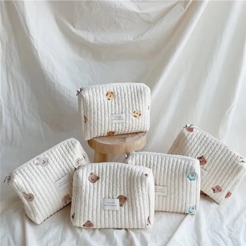 Embroidered Pattern Baby Stroller Organizer Bags