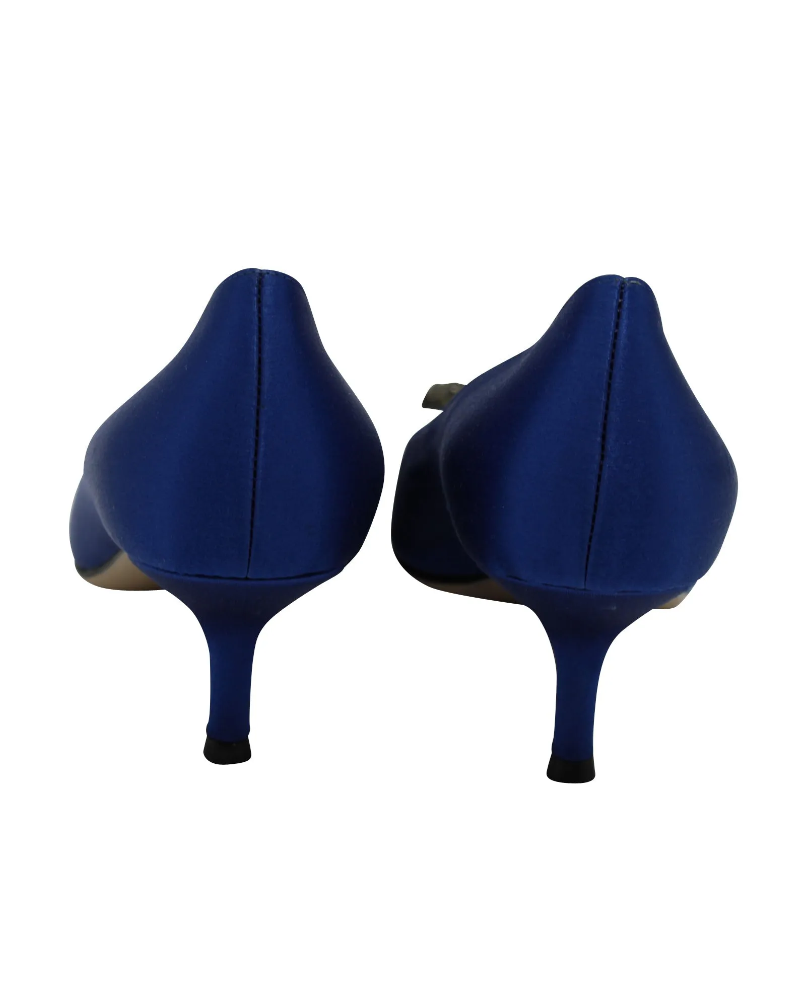 Gucci Dionysus Brooch Heels in Blue Satin