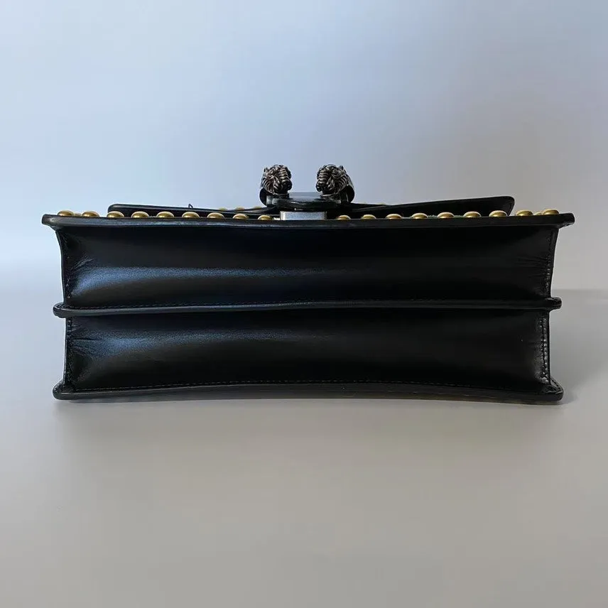 Gucci Dionysus Embroidered Black Shoulder Bag