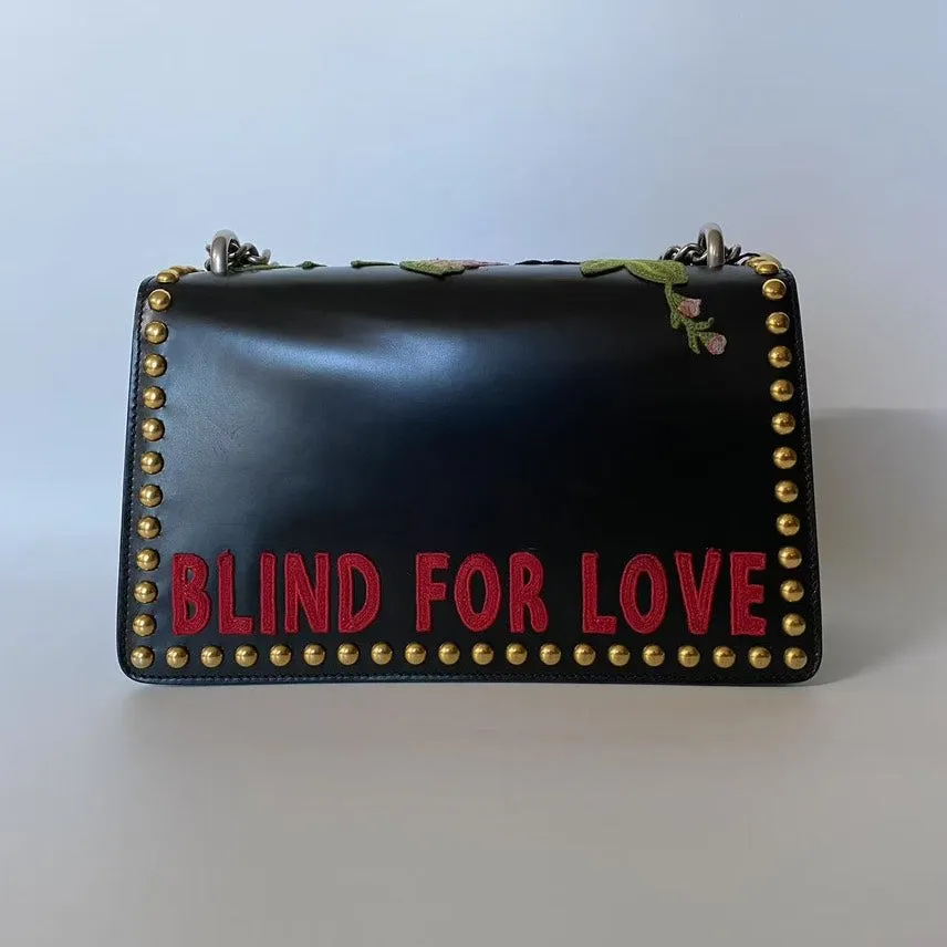 Gucci Dionysus Embroidered Black Shoulder Bag