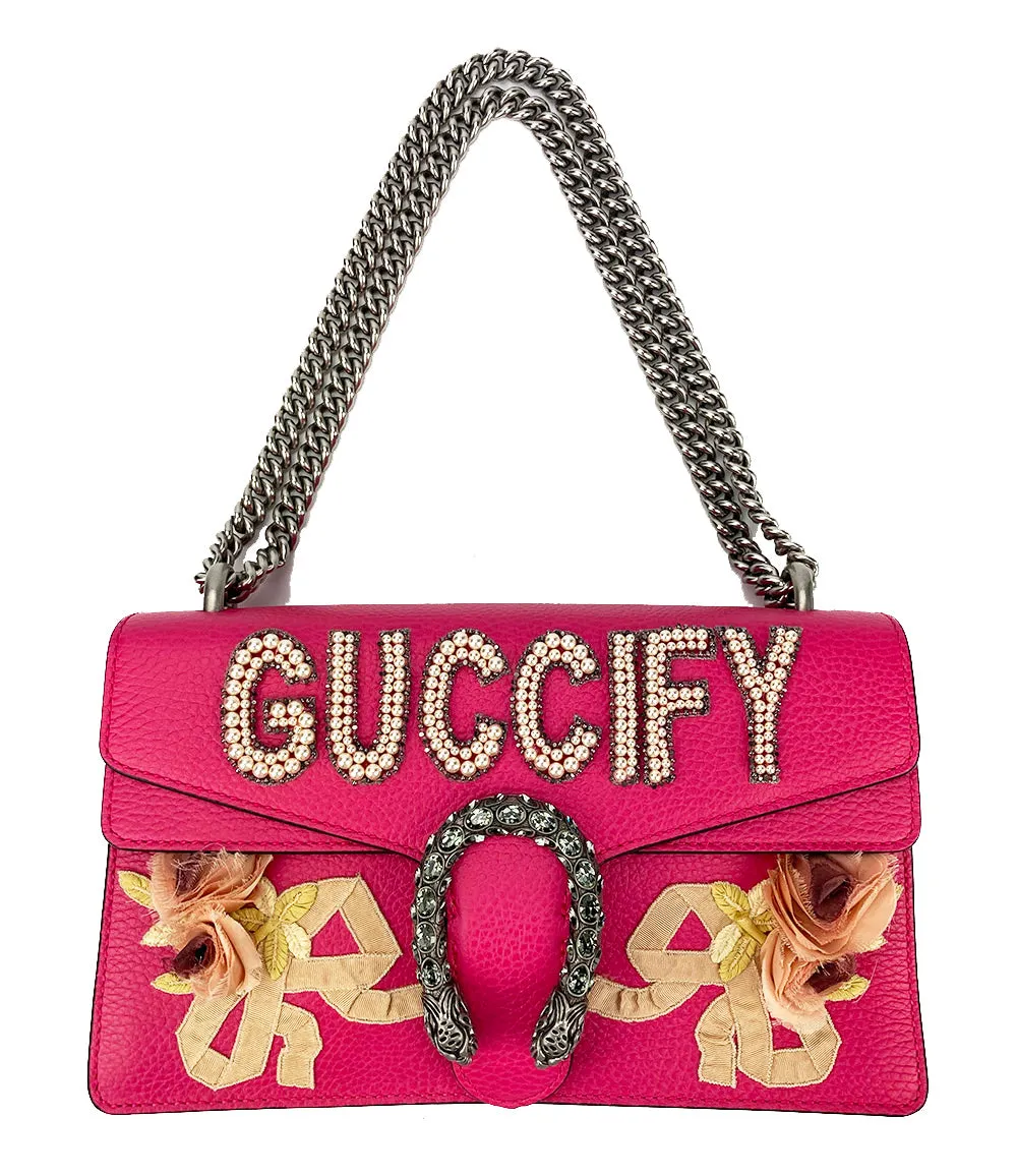 Gucci Dionysus Pink Guccify Small Shoulder Bag NWOT