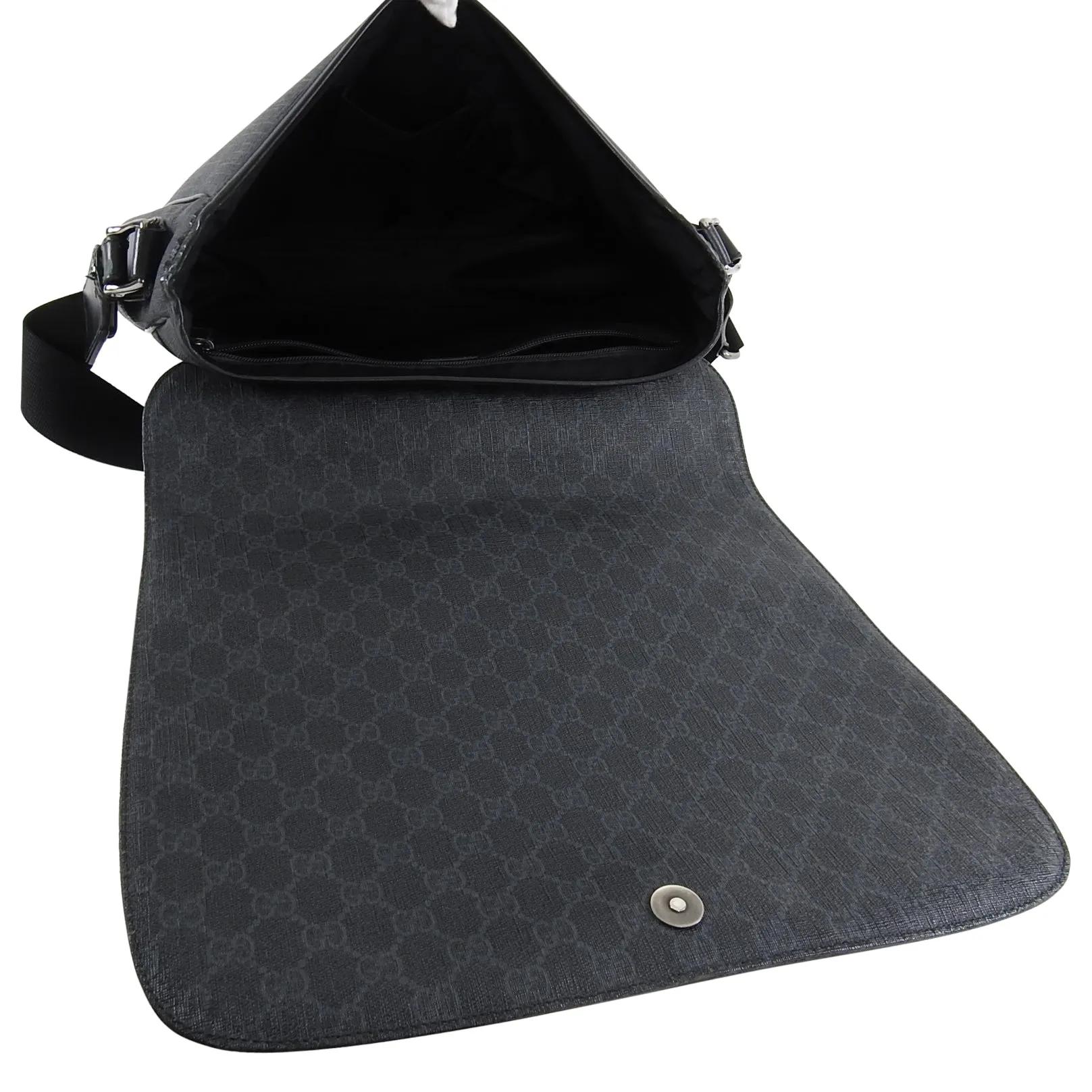 Gucci GG Supreme Black Messenger Computer Bag