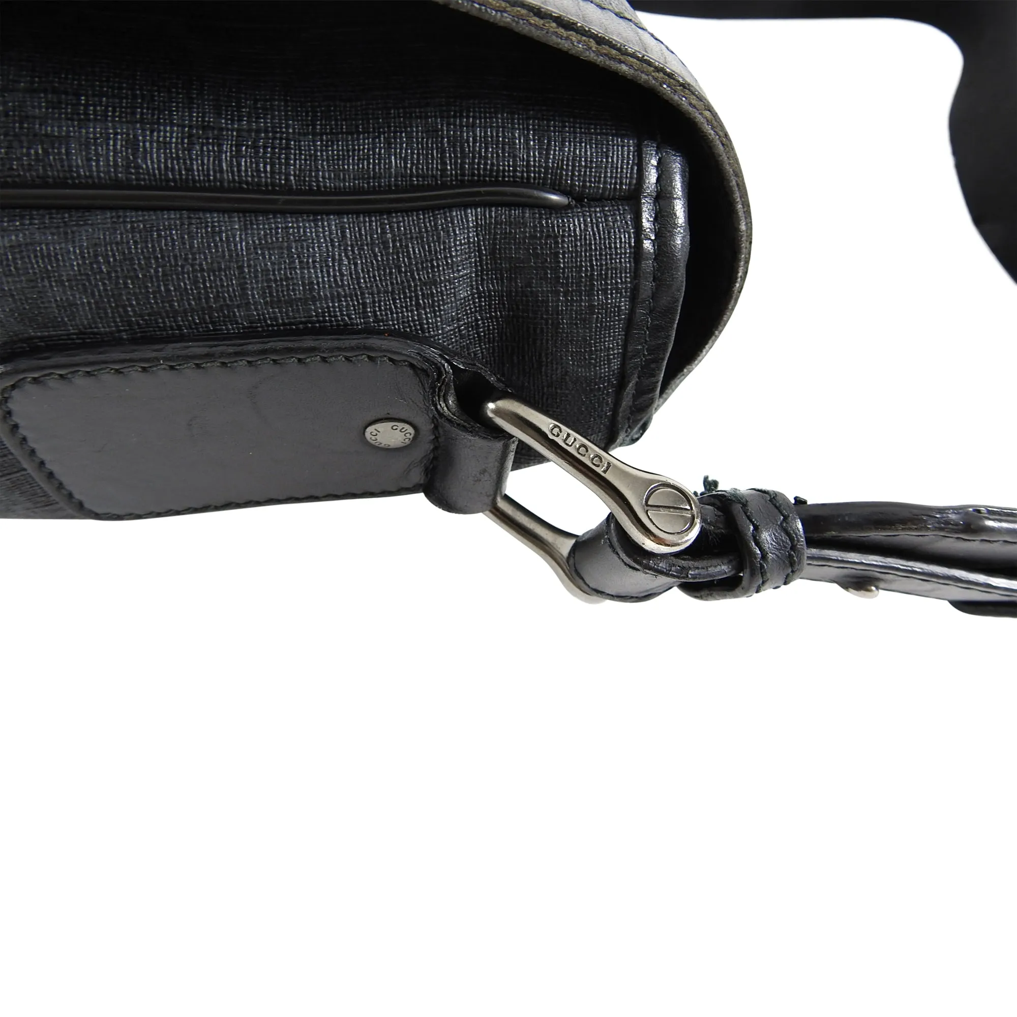 Gucci GG Supreme Black Messenger Computer Bag