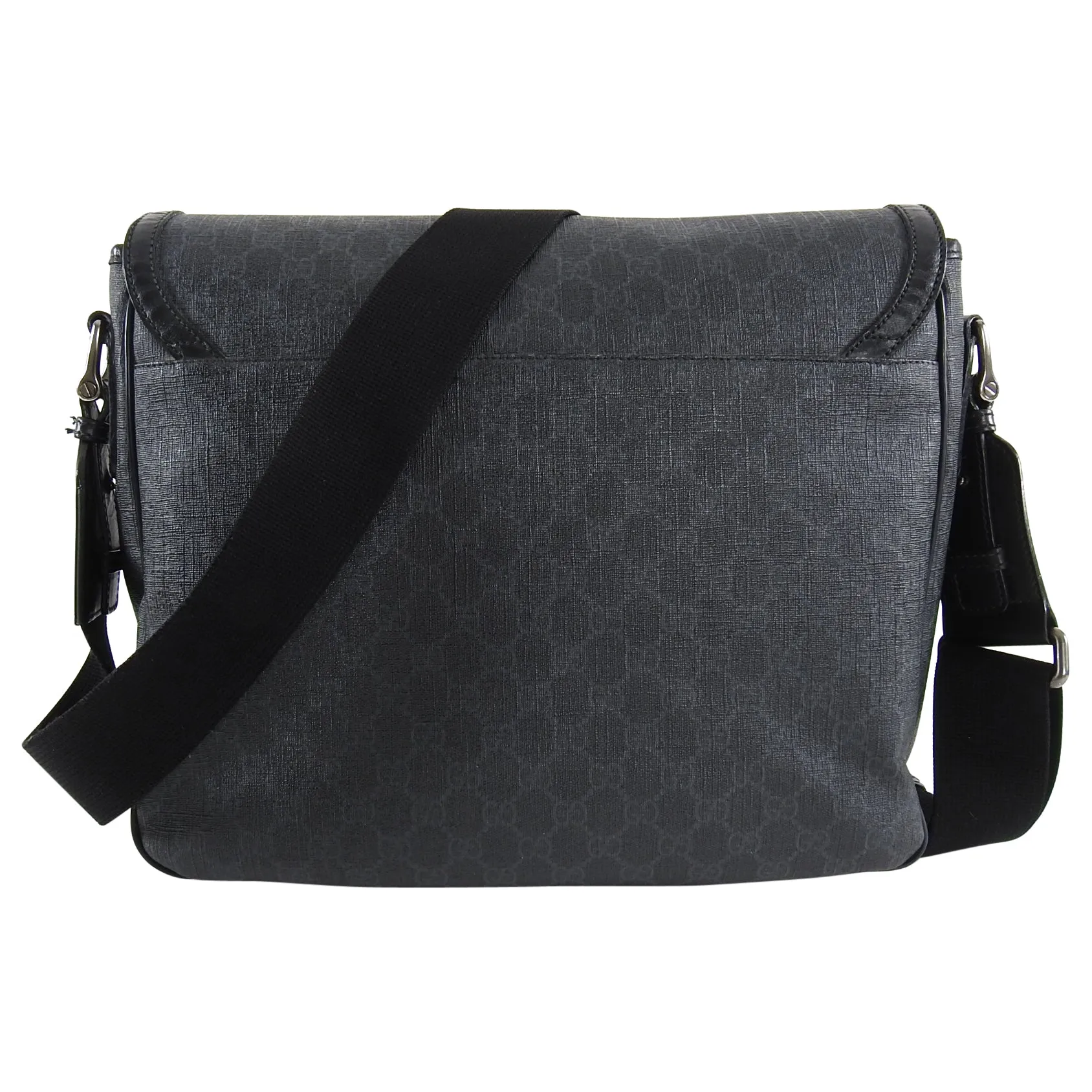 Gucci GG Supreme Black Messenger Computer Bag