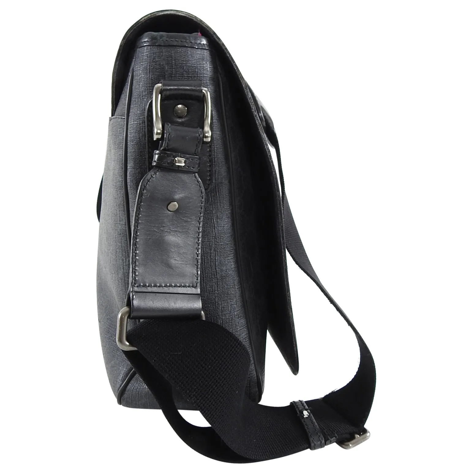 Gucci GG Supreme Black Messenger Computer Bag