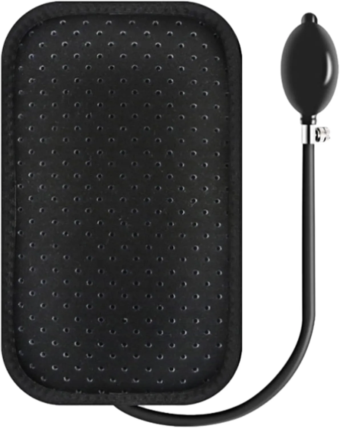 Inflatable Lumbar Support Pillow for Bed, Chair, Car, Home Use, Airbag Waist Brace Lumbar Traction Air Belt Insert Attachment for Lower Back Relief, w/Air Pump