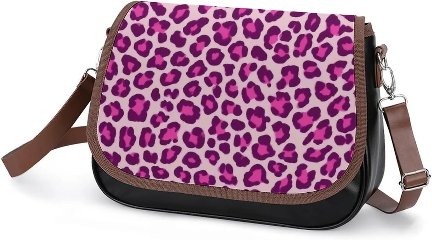 Large Crossbody Bag Travel Fashion Shoulder Bag Waterproof Leather Purse