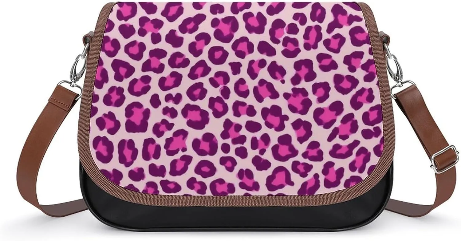 Large Crossbody Bag Travel Fashion Shoulder Bag Waterproof Leather Purse