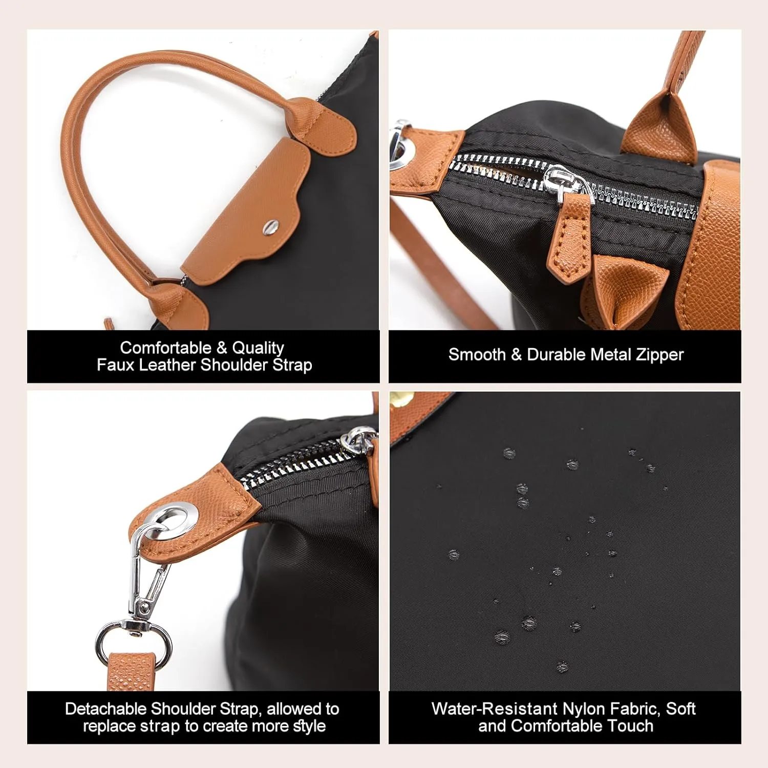 Long Keeper Mini Crossbody Bag for Women Casual Lightweight Small Nylon Tote Bag Ladies Shoulder Purses & Handbags With Strap