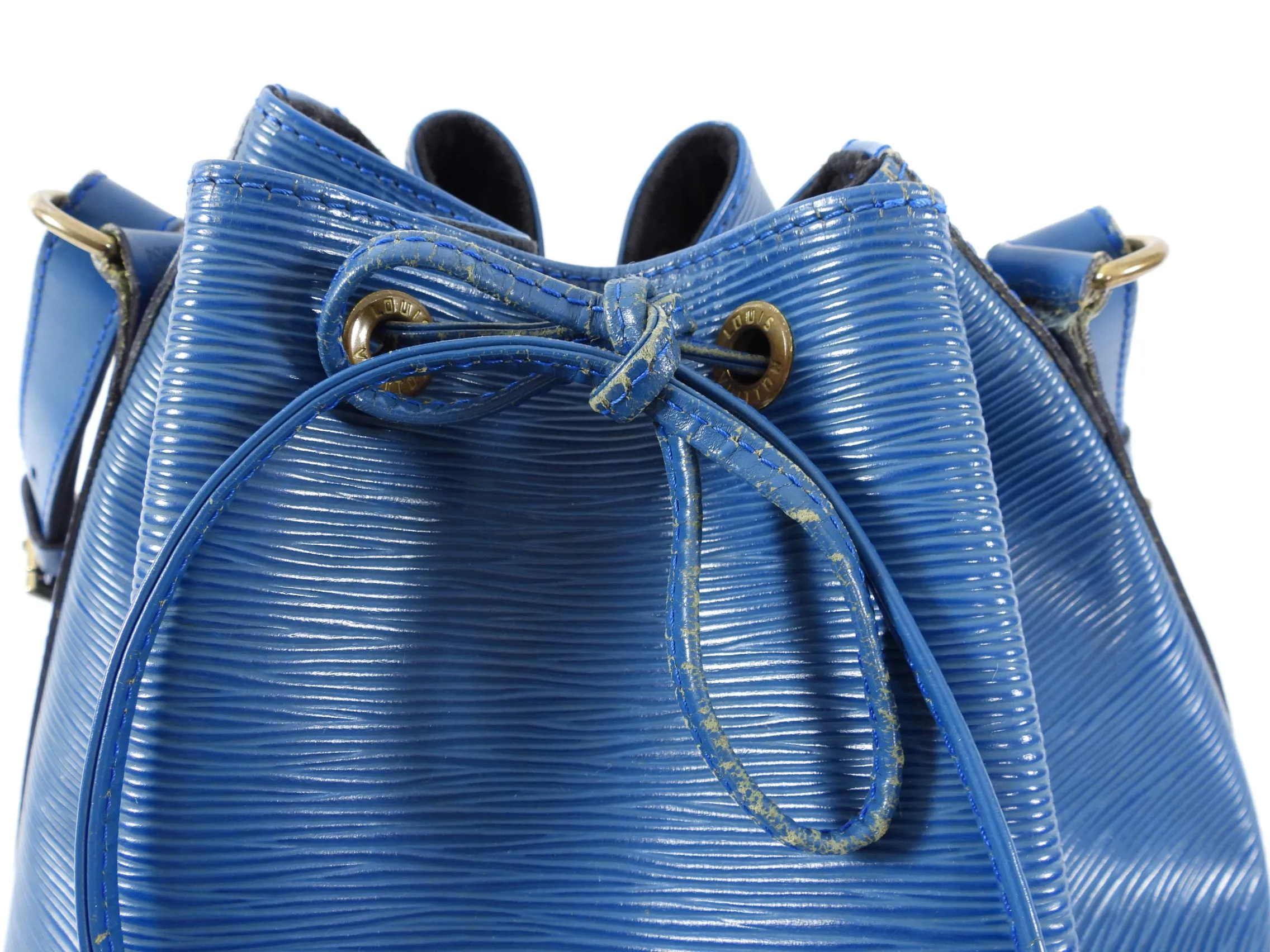 Louis Vuitton Blue Vintage 1994 Epi Noe PM Bucket Bag