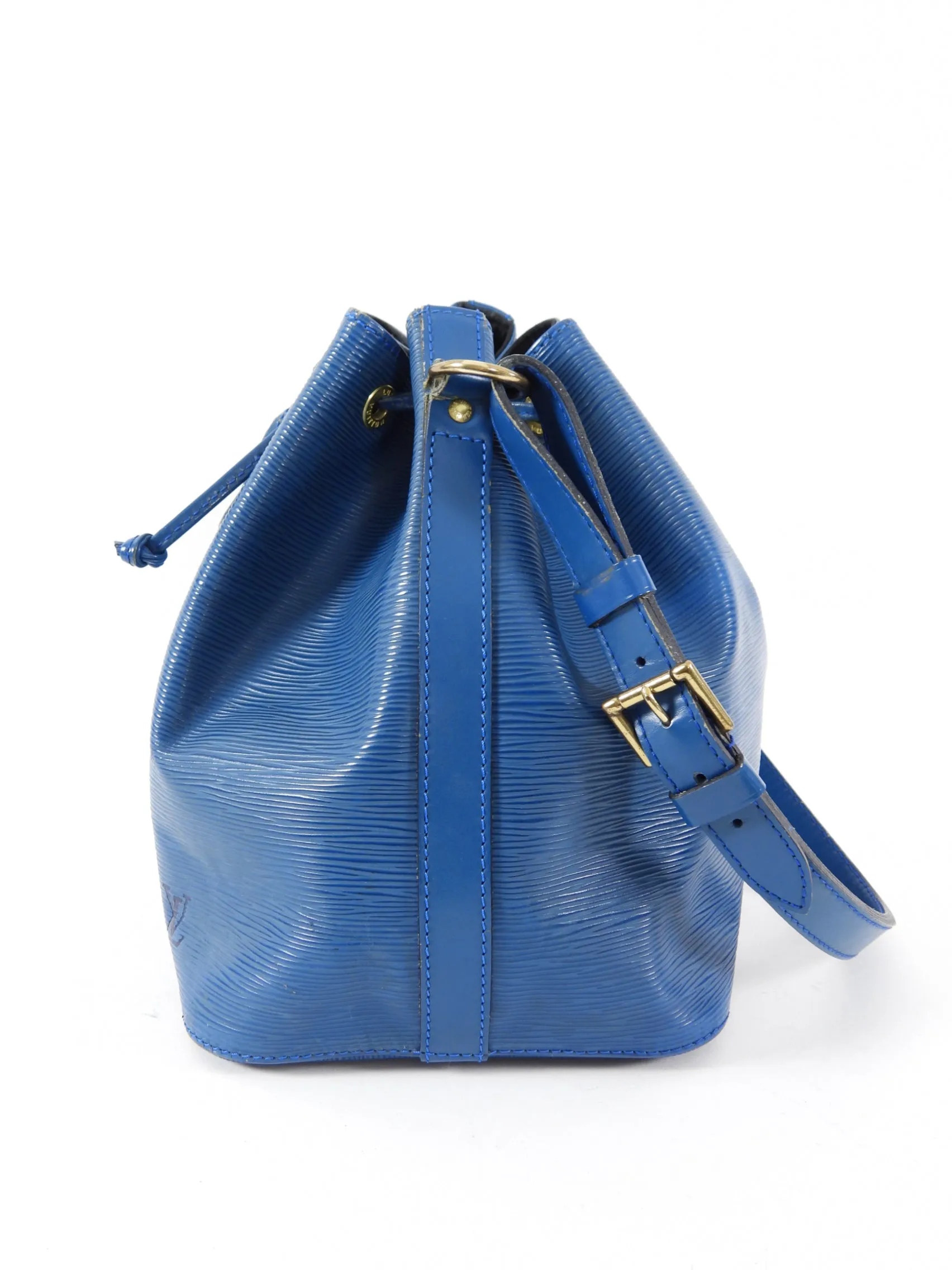 Louis Vuitton Blue Vintage 1994 Epi Noe PM Bucket Bag