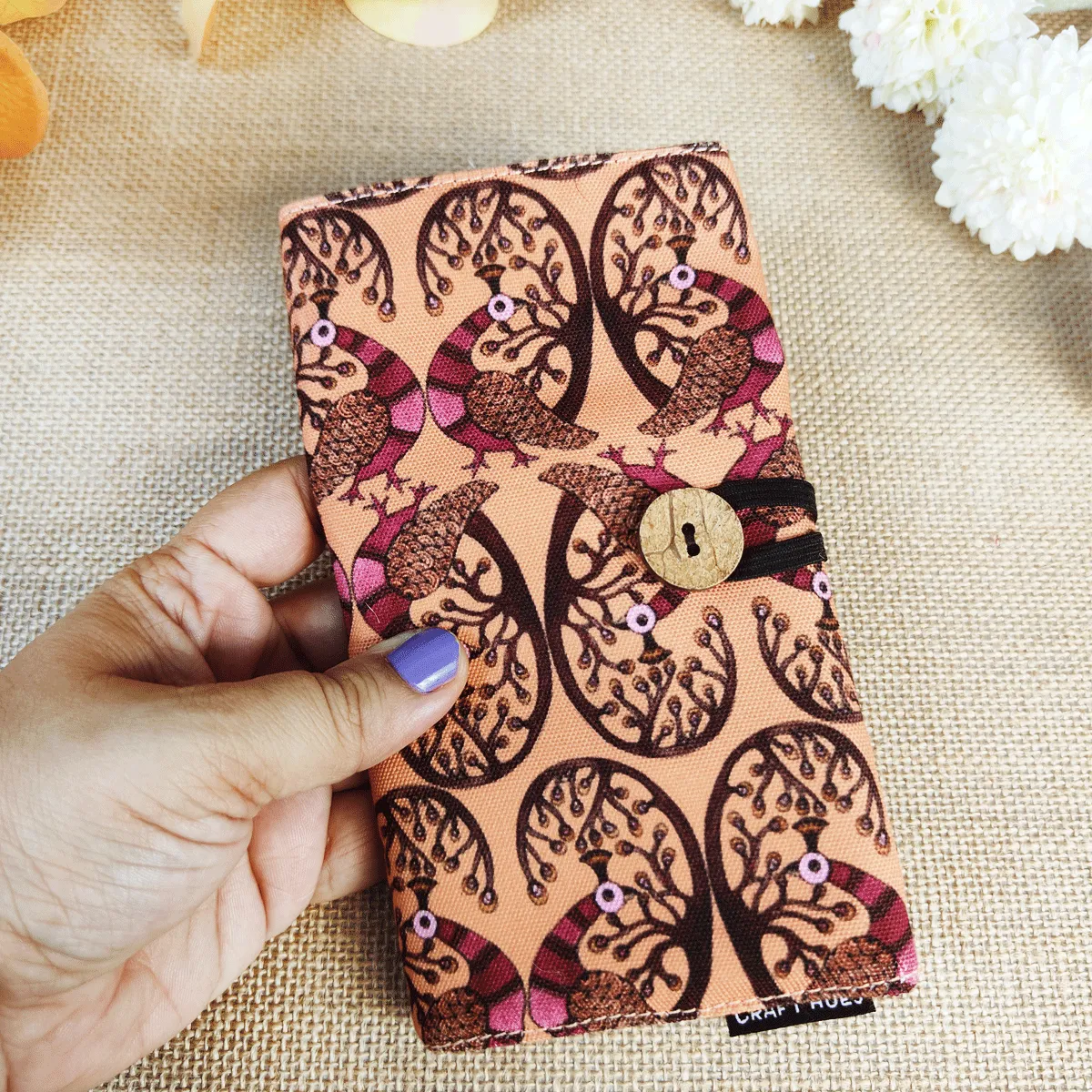 Medicine Organizer - Gond Peach Peacock