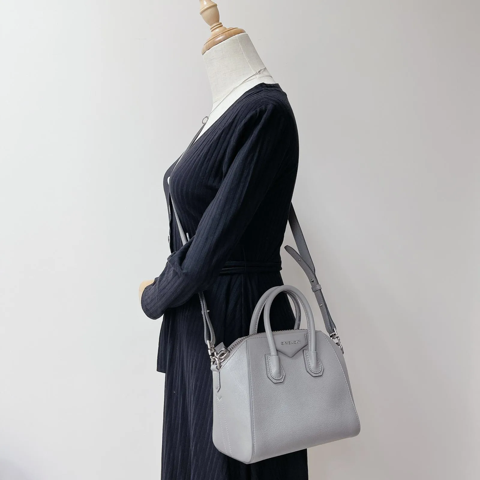 Mini Antigona Bag Grey