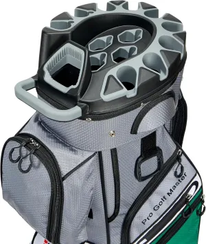 PGM Golf Cart Bag with 14 Way Organizer Divider Top, Premium Cart Bag with Handles and Rain Cover for Men