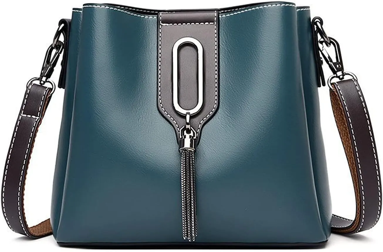 PORRASSO Women Handbag Fashion Bucket Bag Ladies Crossbody Bag Satchel Tote