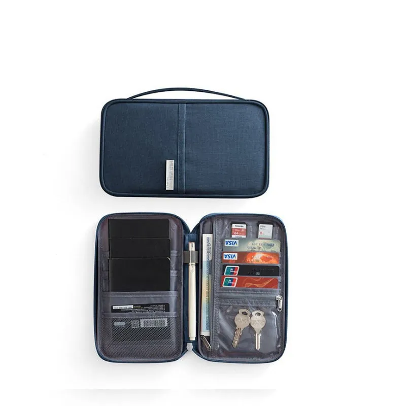 Portable Travel Document and Cardholder Organizer Bags