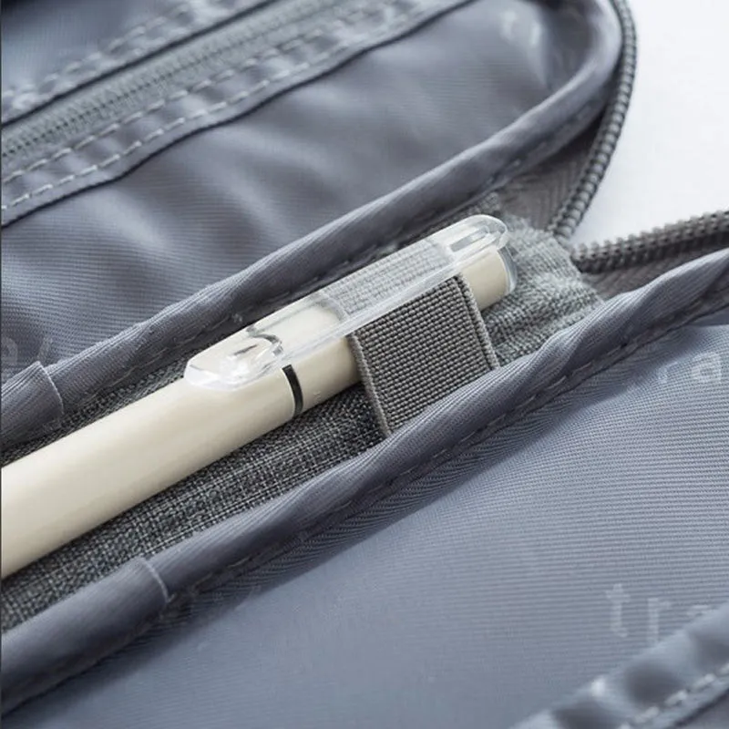 Portable Travel Document and Cardholder Organizer Bags