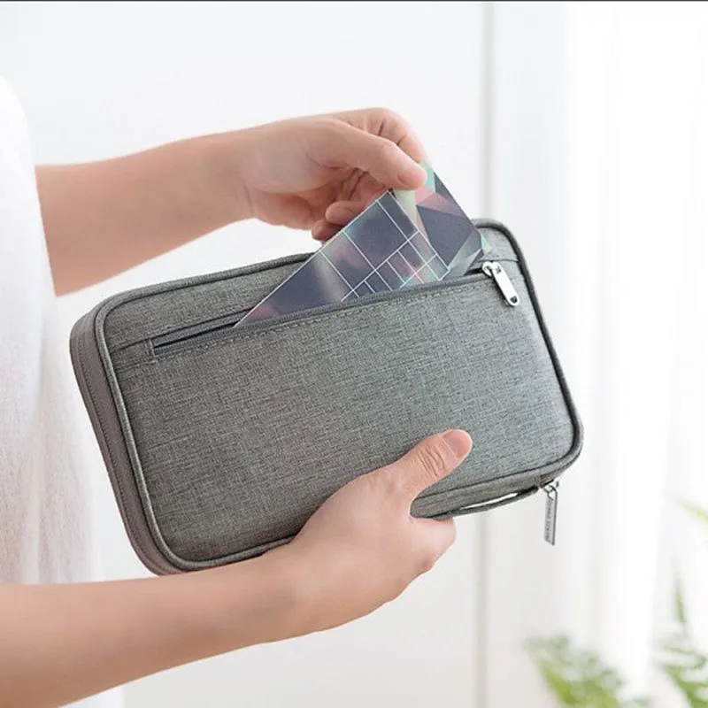 Portable Travel Document and Cardholder Organizer Bags