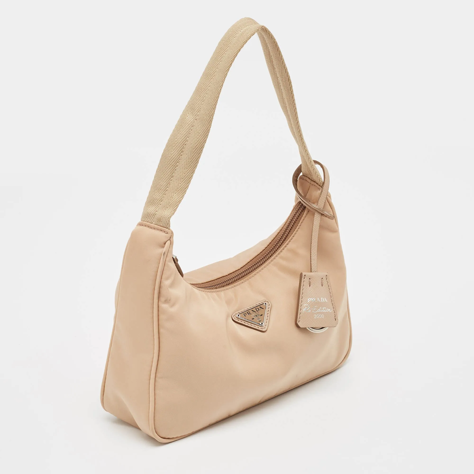 Prada Beige Nylon Re-Edition 2000 Bag