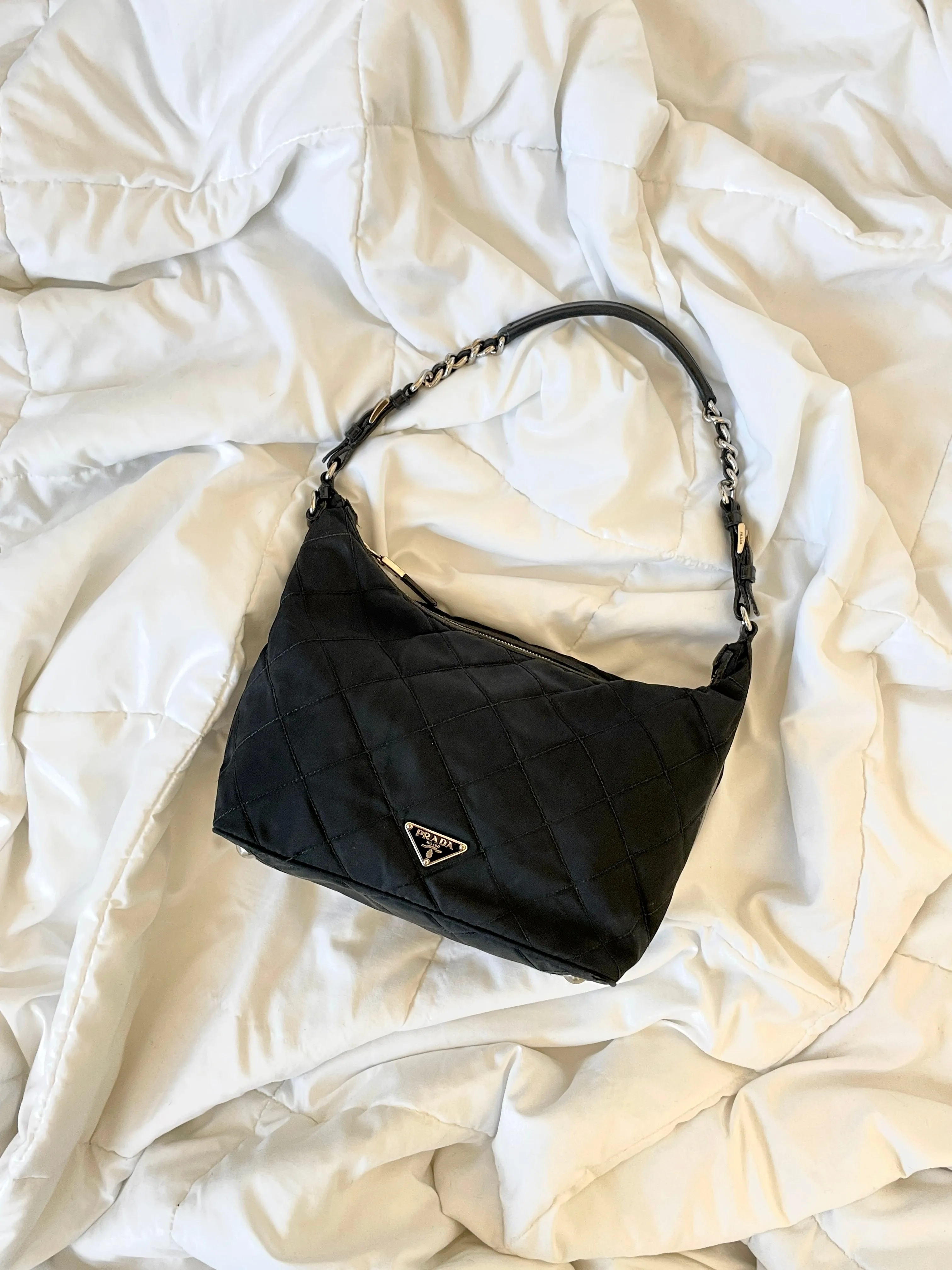 Prada Nylon Quilted Hobo