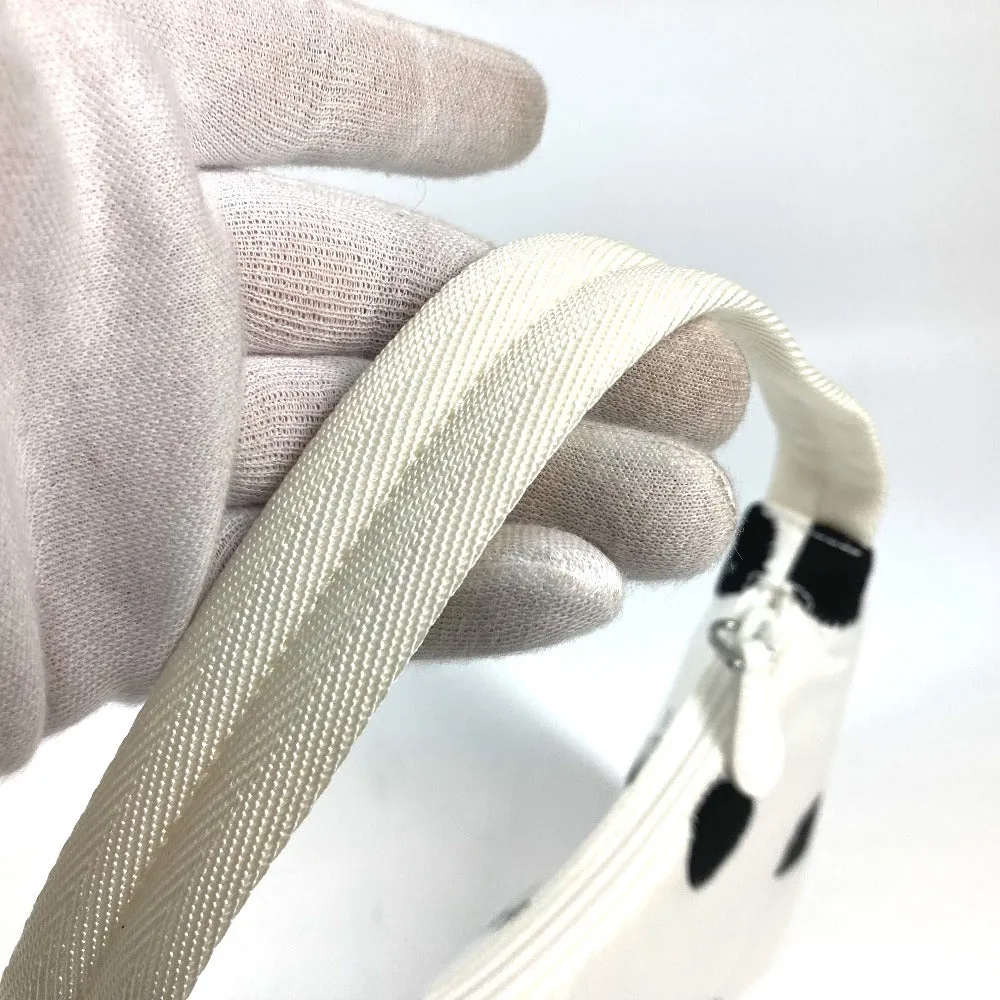 PRADA Shoulder Bag 1NE515 Nylon white Re-Edition 2000 triangle logo triangle Women Used