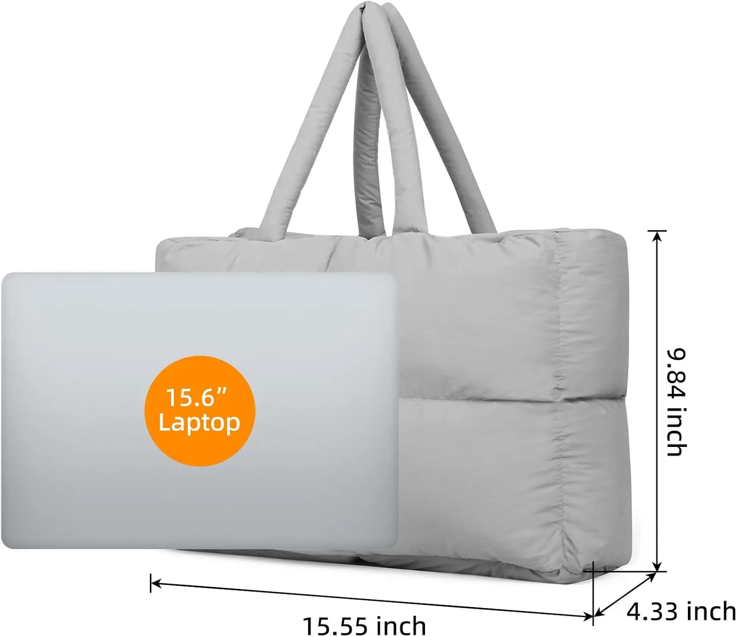 Quilted Puffer Tote Bag for Women Soft Puffy Hobo Crossbody Handbags Purse Lightweight Shoulder Bag