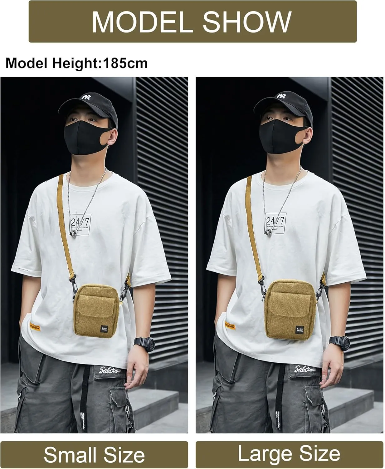 Small Crossbody Bag Side Shoulder Bag For Men, Women Mini Messenger Bag