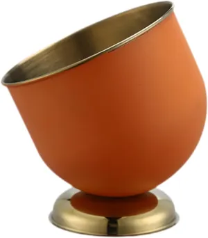 Stainless Steel Ice Bucket, Wine Cooling Bucket, Sturdy Champagne Bucket, Beer Bucket for Wedding Party, Restaurants, Picnics, Orange Large
