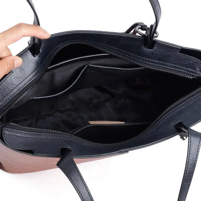 Vintage Leather Large Tote Shopper Bag